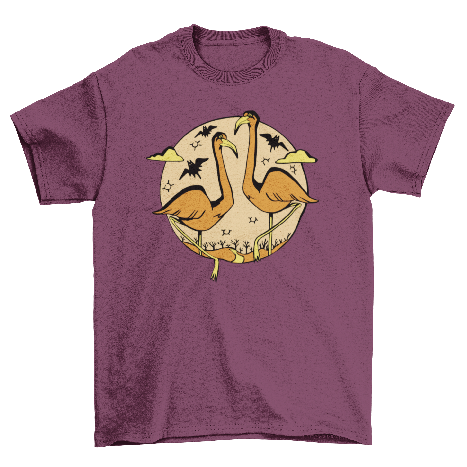 Halloween flamingos t-shirt