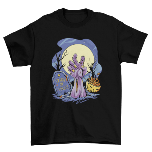 Zombie's hand Halloween t-shirt