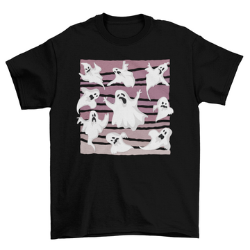 Fashion Grunge spooky Spirit Scary nine Soul ghosts over striped