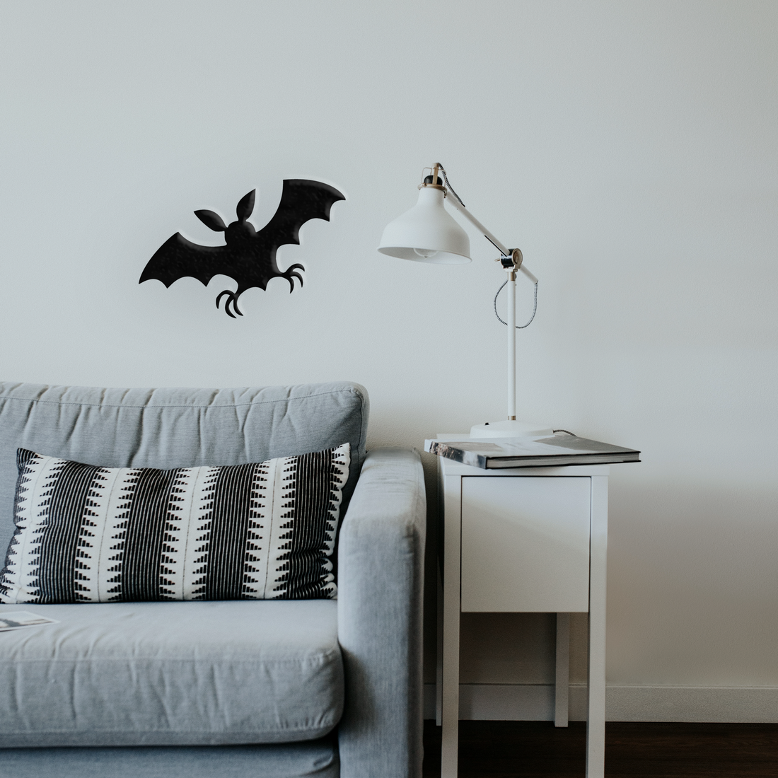 Bat With Sharp Ears - Metal Wall Art