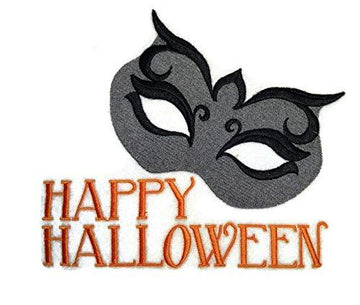 Mysterious Halloween Embroidered Iron on/Sew Patch [6.83" X 5.47"]