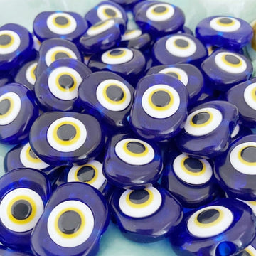 10 pcs Blue evil eye charm, unique wedding favors, resin evil eye