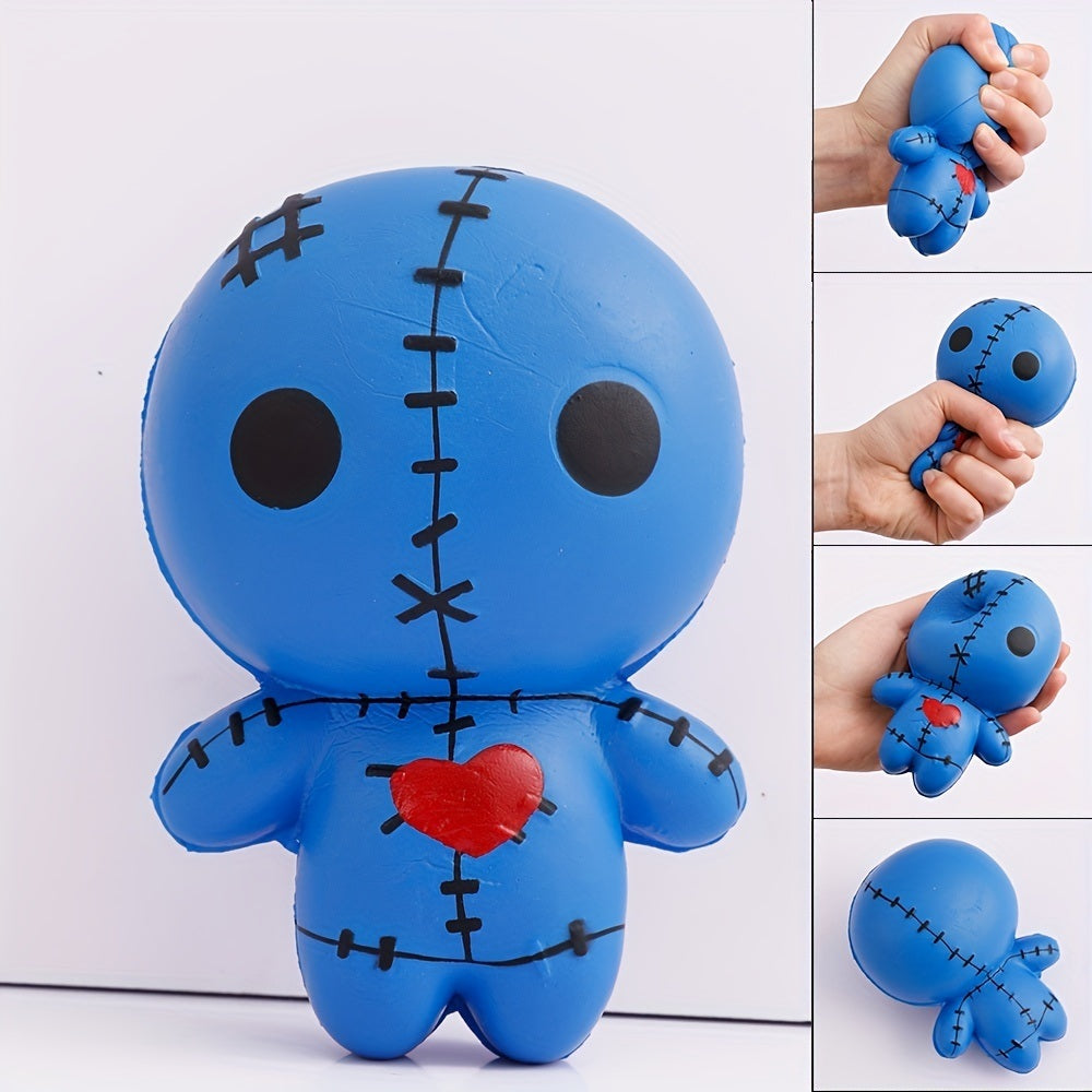 1pc, Mexican Day Of The Dead Squishy Slow Rebound Ghost Doll, Halloween Whole Person Toys, Squeeze Vent PU Simulation Toys, Creative Small Gift, Holiday Accessory