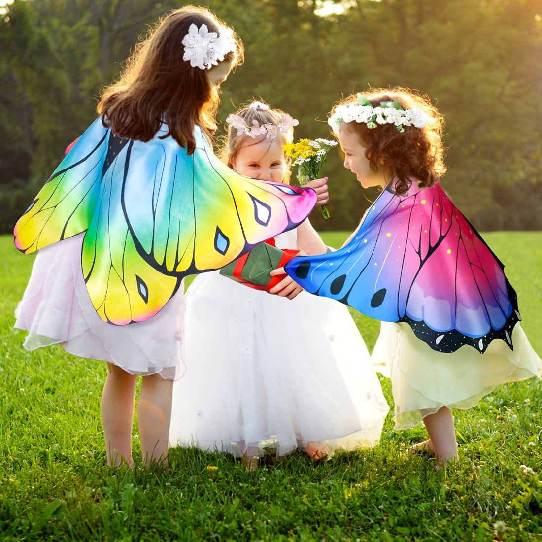 Halloween Children's Cartoon Butterfly Wings Mask Little Princess Back Decoration, Costume Performance Props Kindergarten Line Up Performance Performance