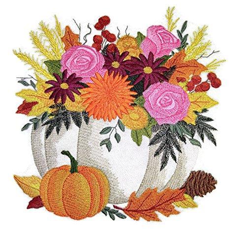 Happy Halloween [ Pumpkin Bouquet ] Embroidered Iron on/Sew patch