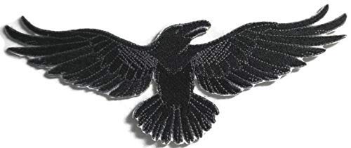 Happy Halloween [Wild Side Raven] Embroidered Iron on/Sew Patch