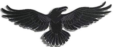 Happy Halloween [Wild Side Raven] Embroidered Iron on/Sew Patch