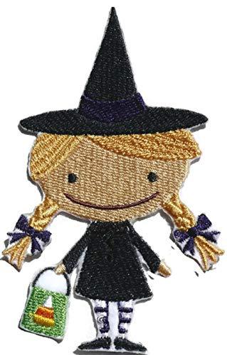Happy Halloween [Boo Crew Witch ] Embroidered Iron on/Sew Patch