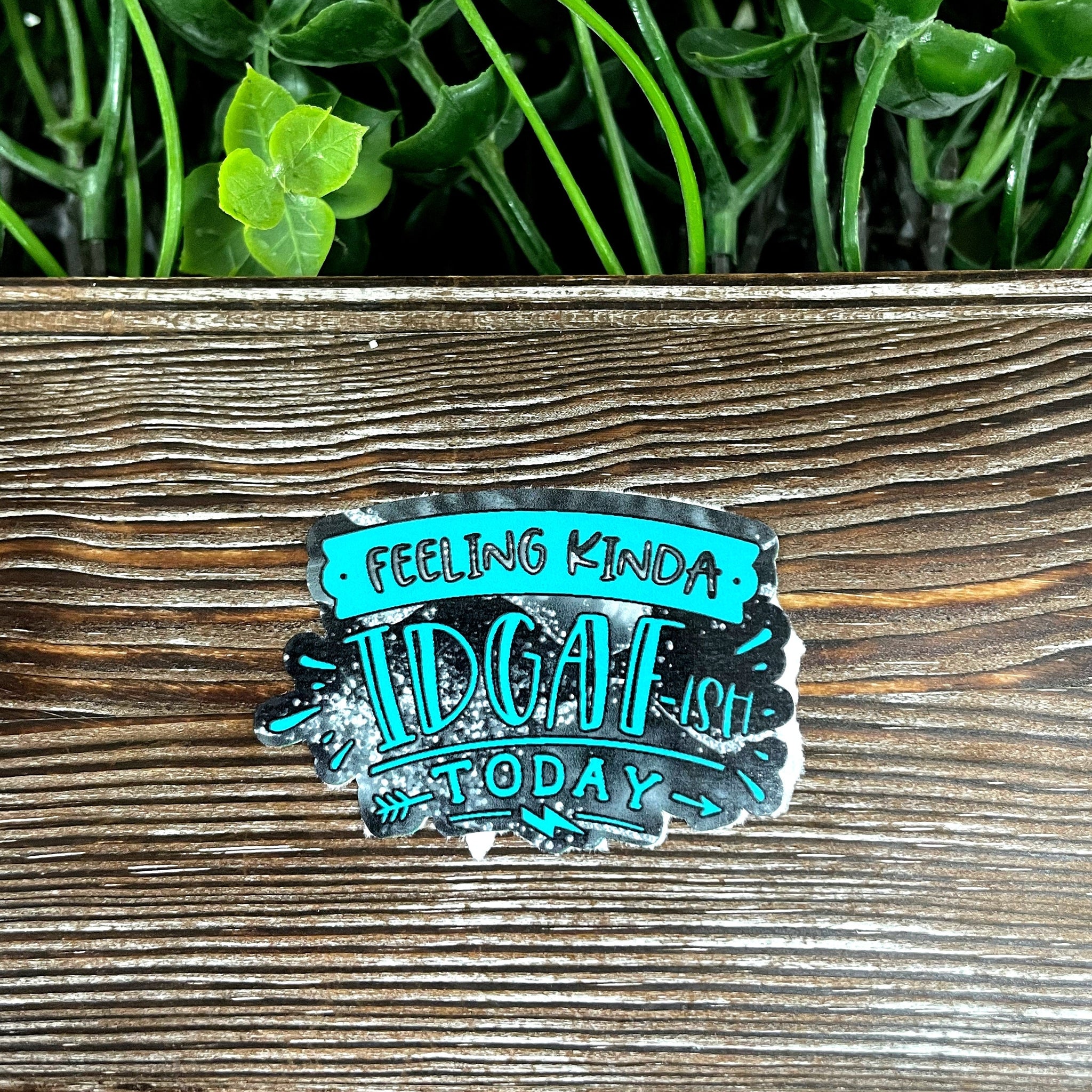 Feeling Kinda IDGAF ish Today, Snarky Sarcasm Quote, Die Cut Sticker,