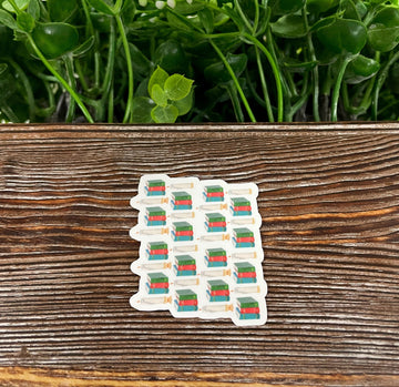 Vintage Books, Love to Read, Die Cut Sticker, Graphic Art Sticker,