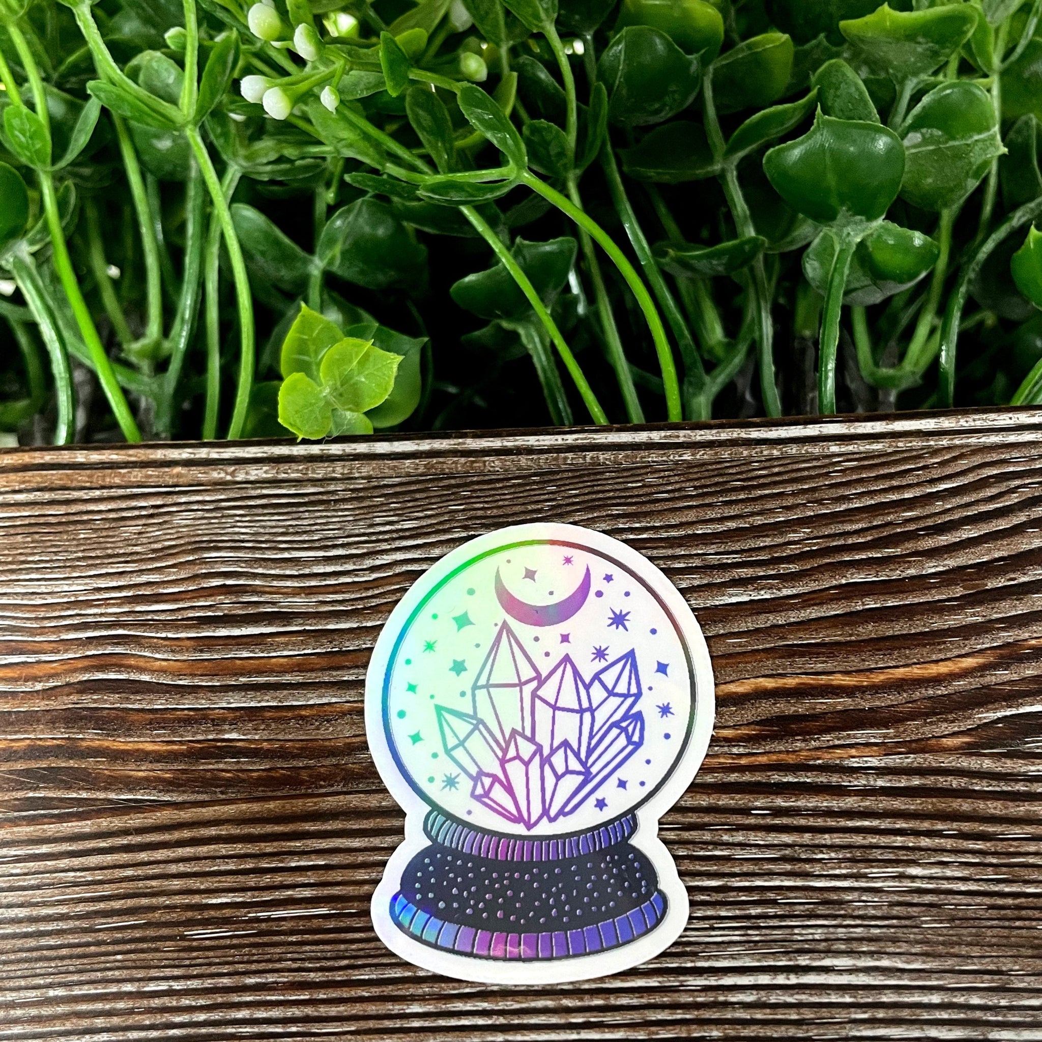 Crystal Ball Die Cut Sticker, Graphic Art Sticker, Vinyl, , Boho