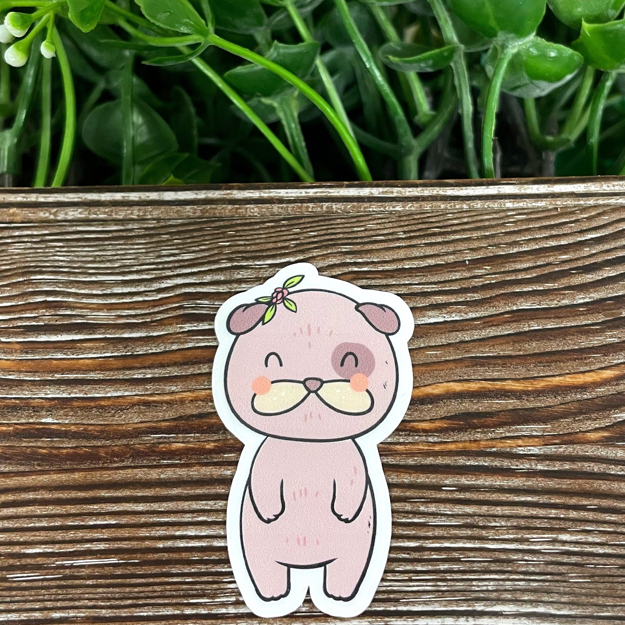 Cute Animal Sticker, Graphic Art Vinyl, Boho Fun |Sticker or Magnet