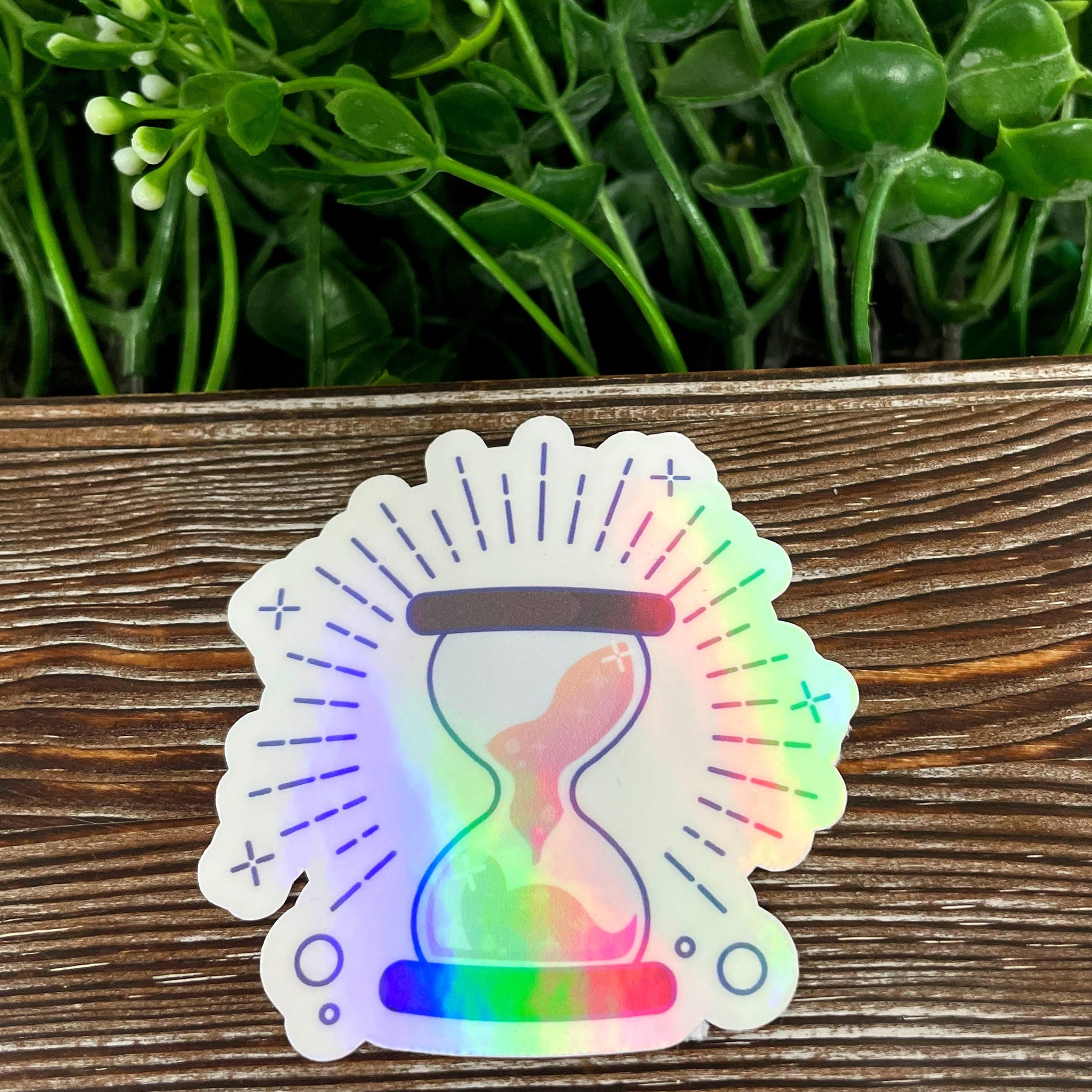 Magical Hourglass Timer, Die Cut Sticker, Graphic Art Vinyl, , Boho