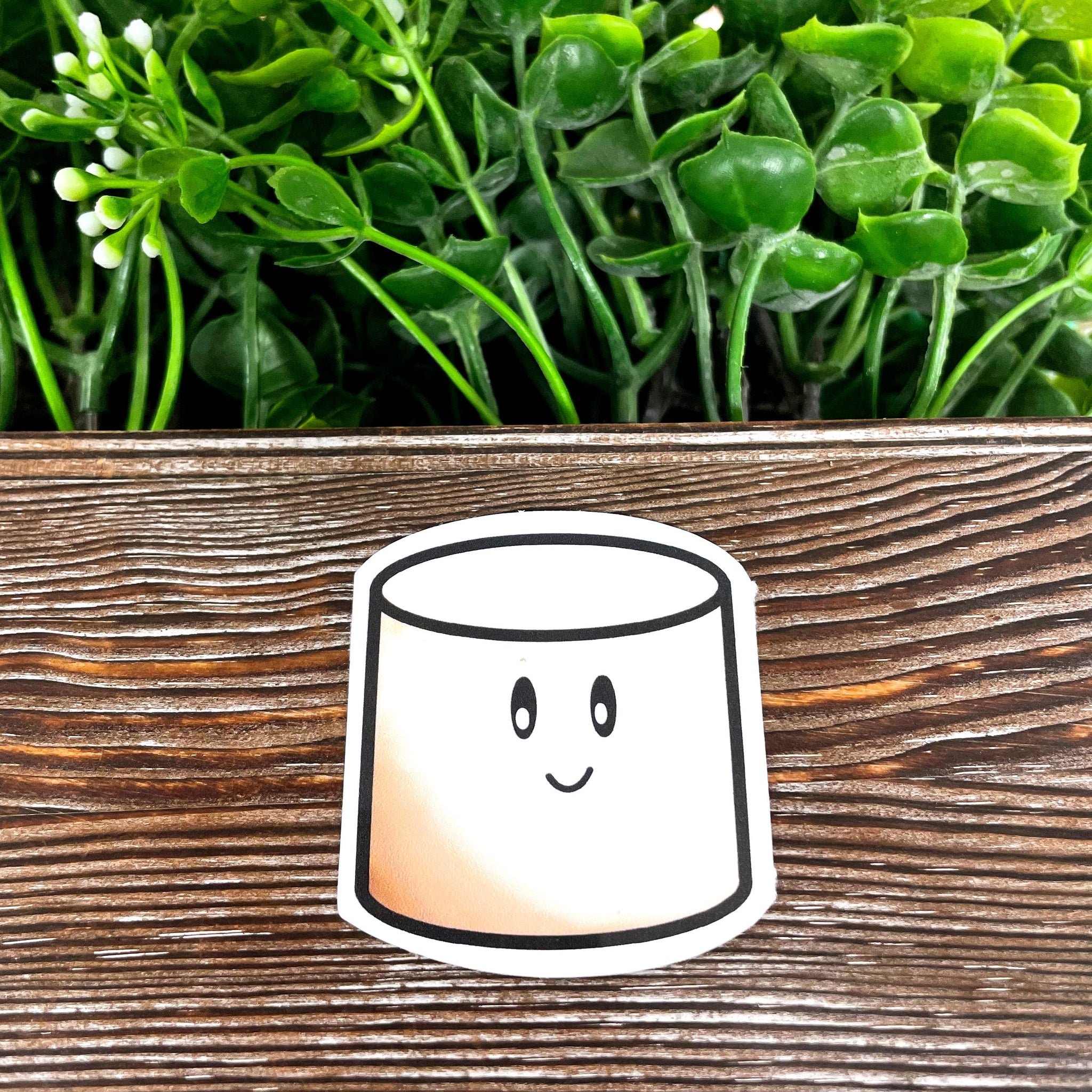 Kawaii Toasted Marshmallow, Die Cut Sticker, Graphic Art Vinyl, ,