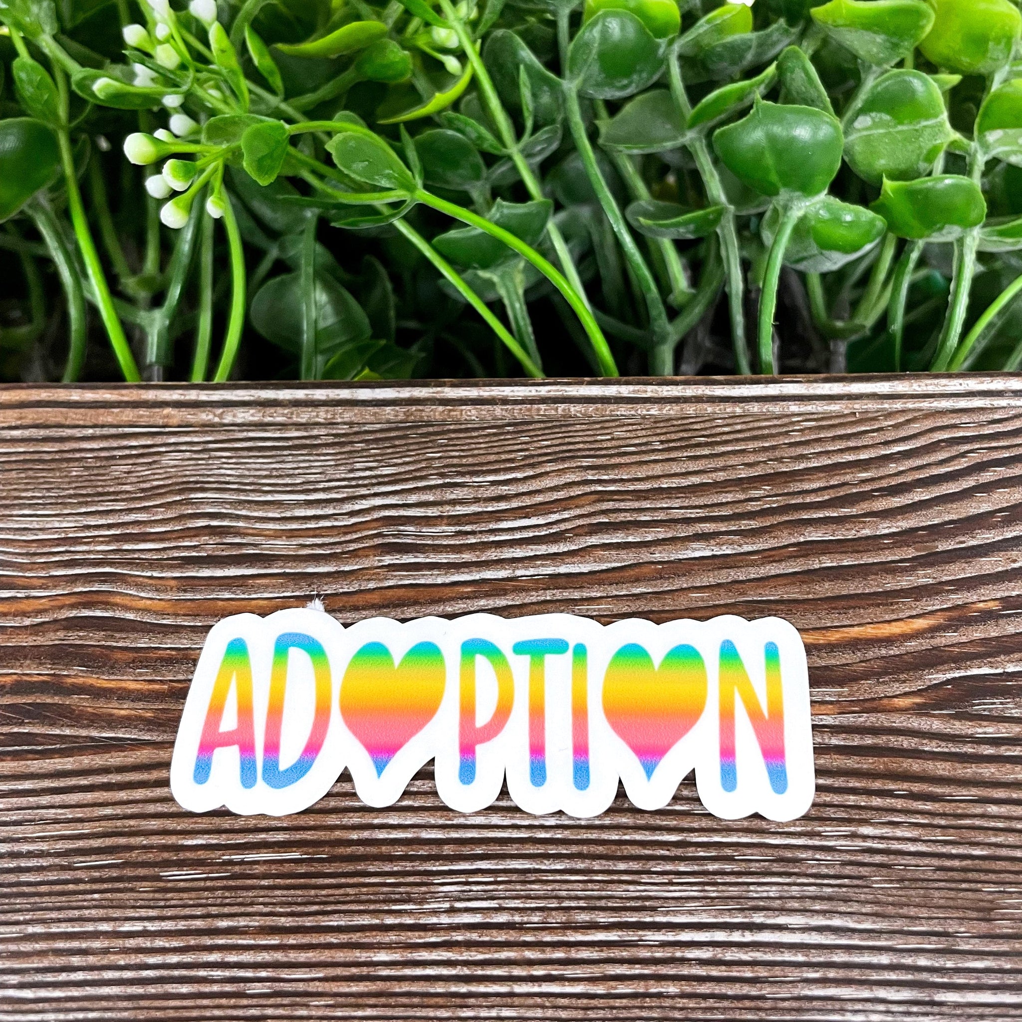 Adoption Sticker Love, Die Cut Sticker, Graphic Art Sticker, Vinyl,