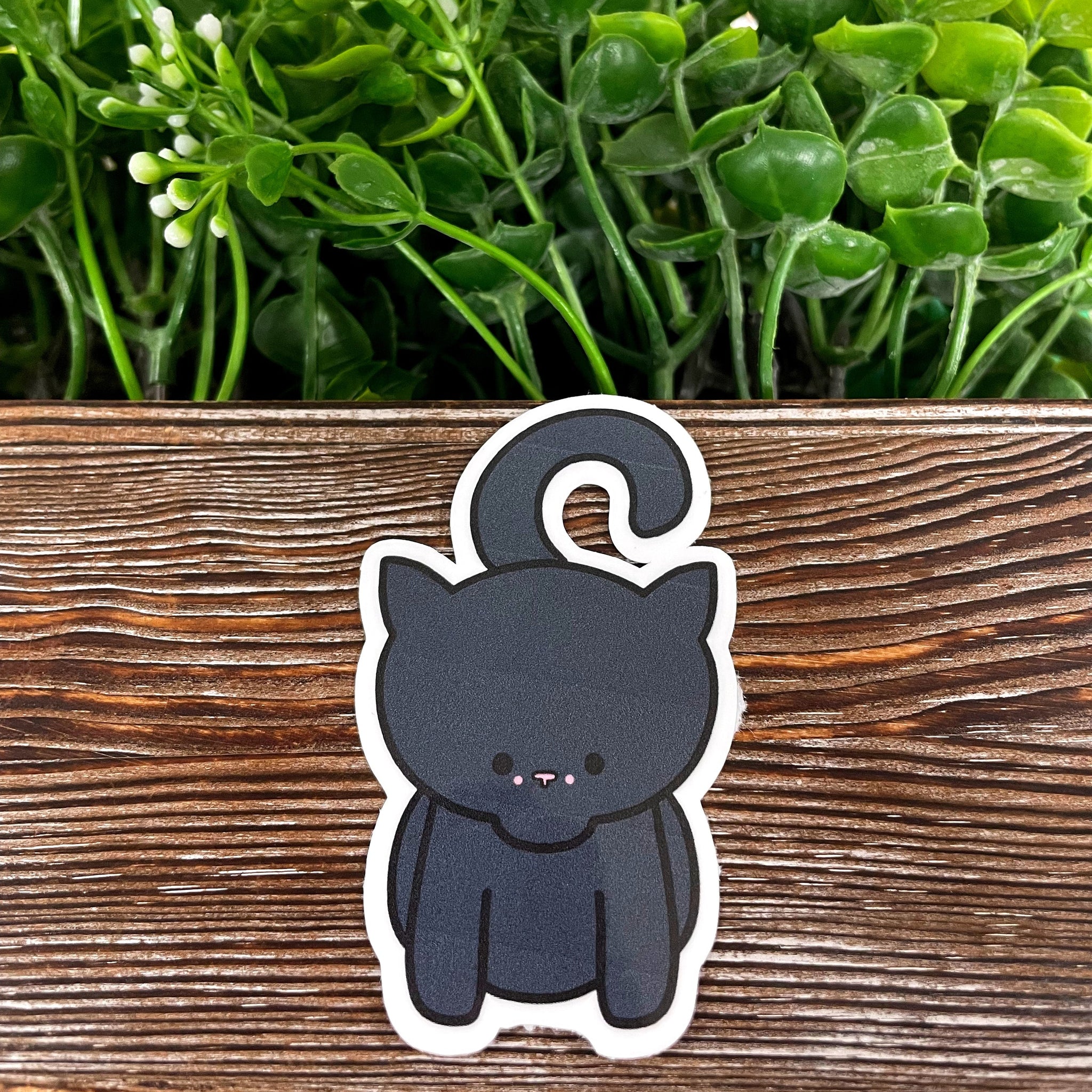 Cute Black Cat, Die Cut Sticker, Graphic Art Sticker, Vinyl, , Inspire