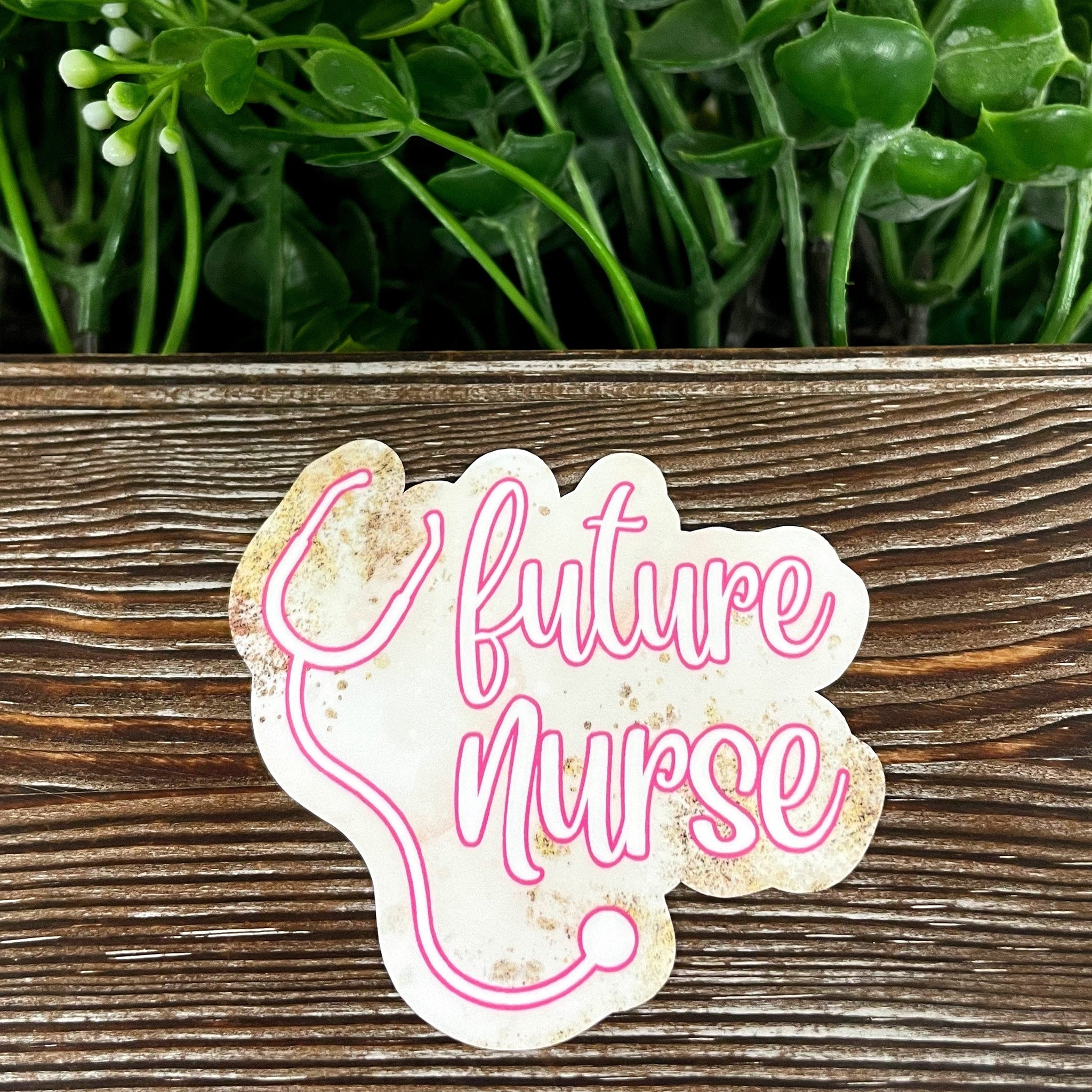 Future Nurse, Die Cut Vinyl Sticker, , Boho Fun, Water Resistant
