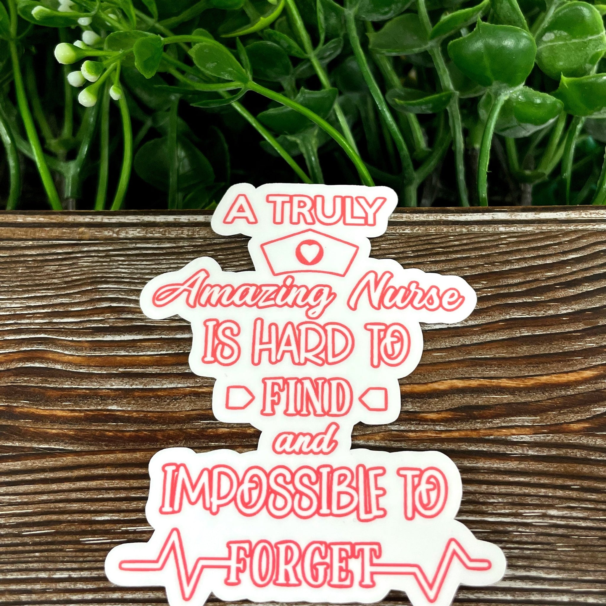 Nursing Amazing Nurse, Die Cut Vinyl Sticker, , Boho Fun, Water