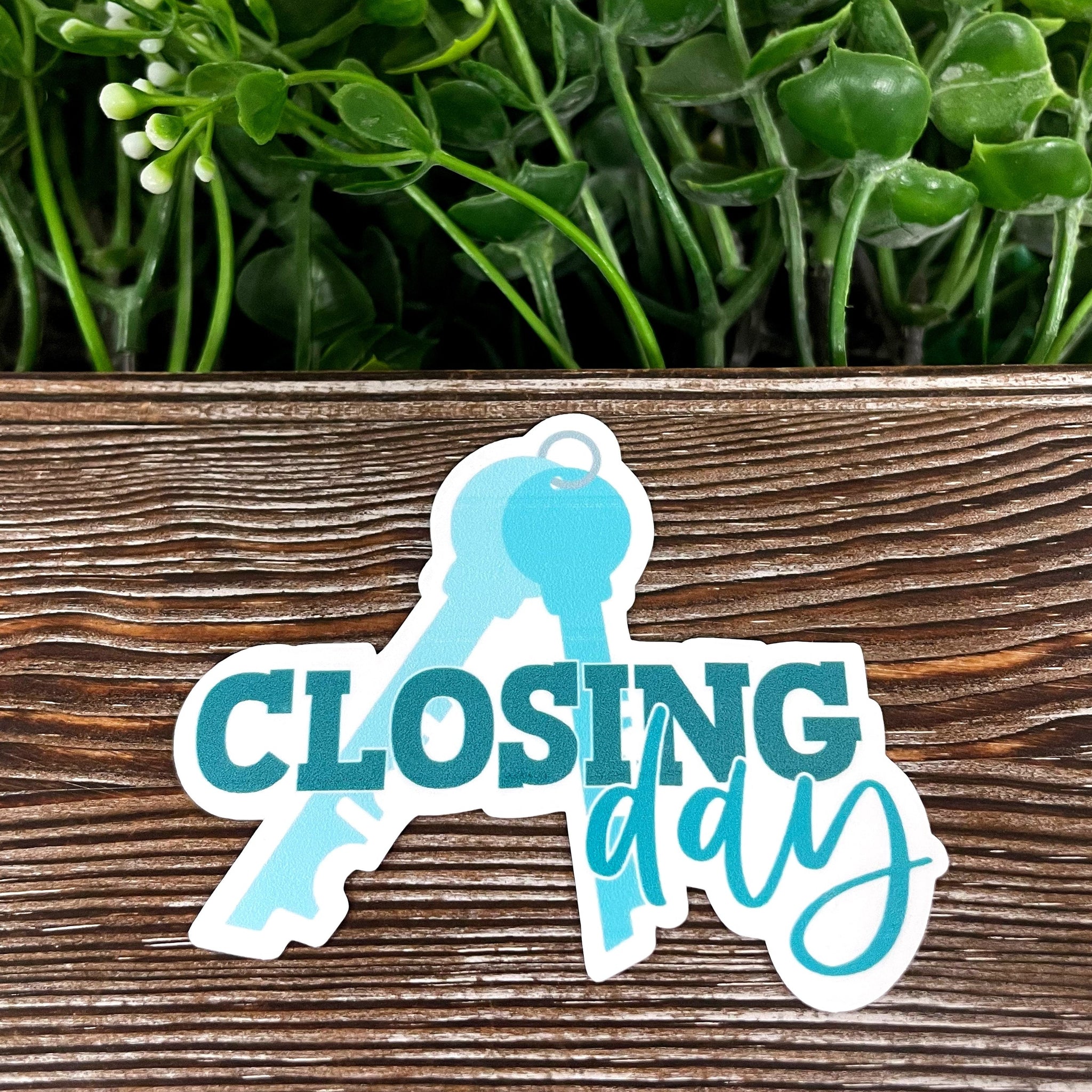 Closing Day Real Estate Sticker, Die Cut Vinyl Sticker, , Boho Fun,