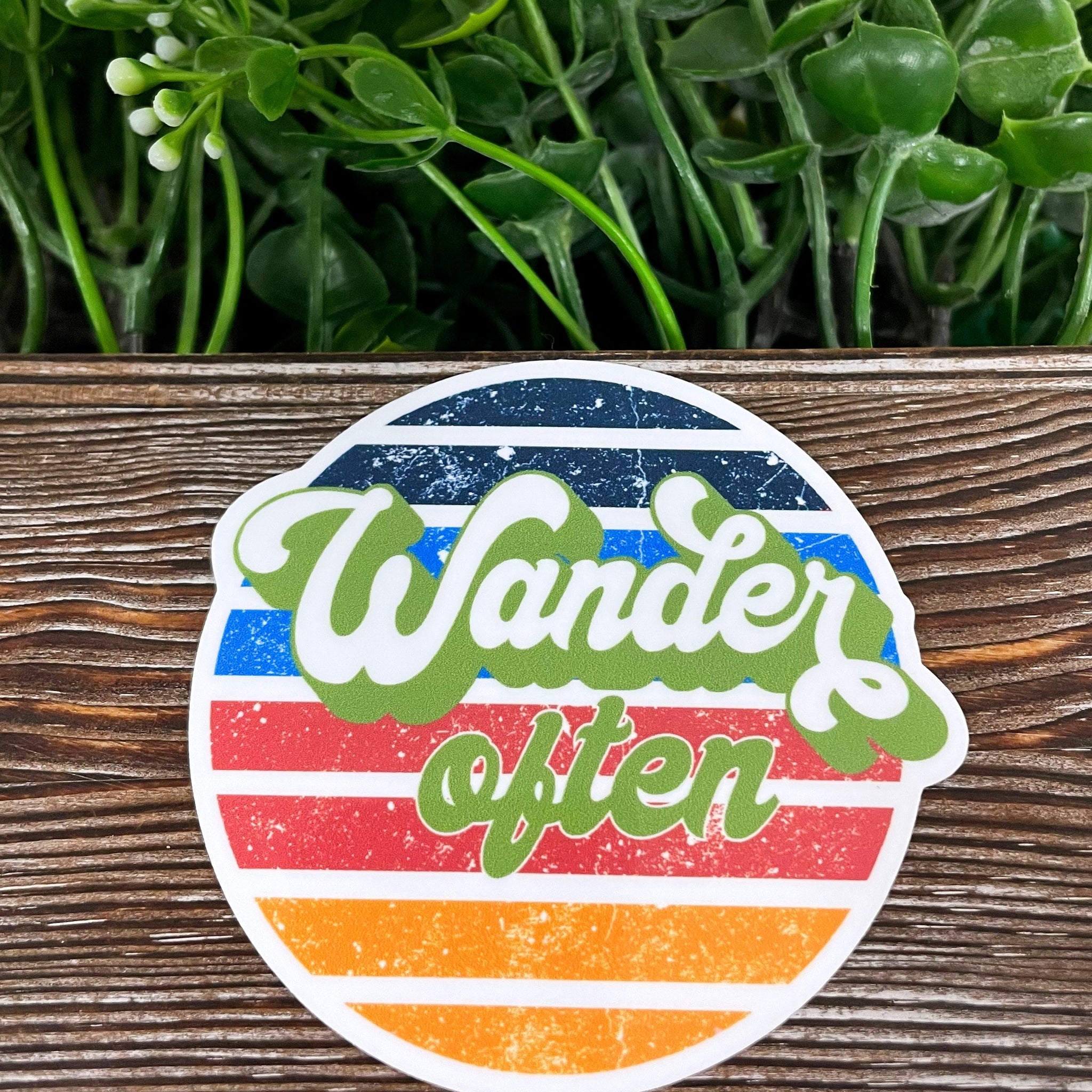 Travel Sticker, Wander Often Sticker, Die Cut Vinyl Sticker, , Boho
