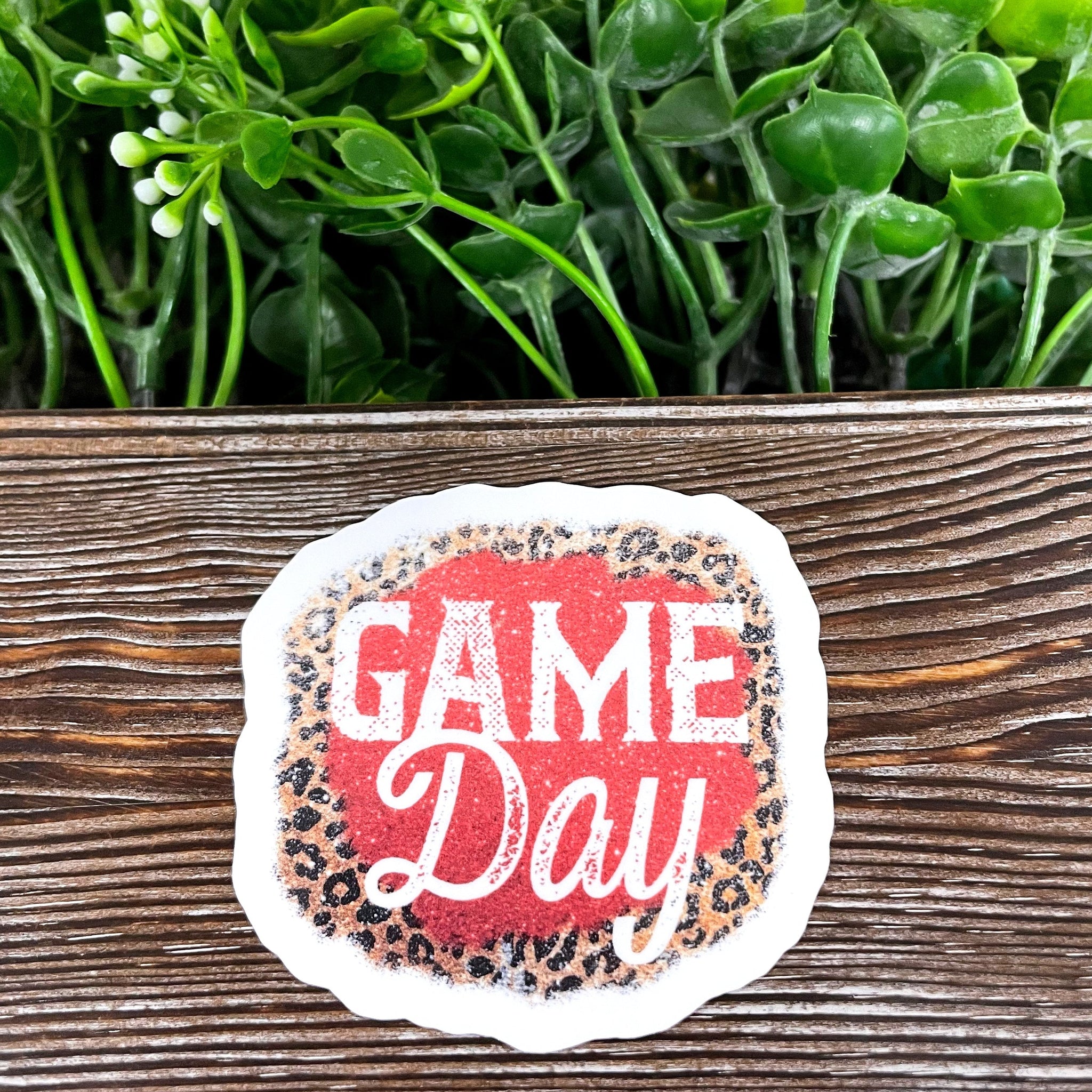 Game Day Sticker, Cheetah Print |Sticker or Magnet