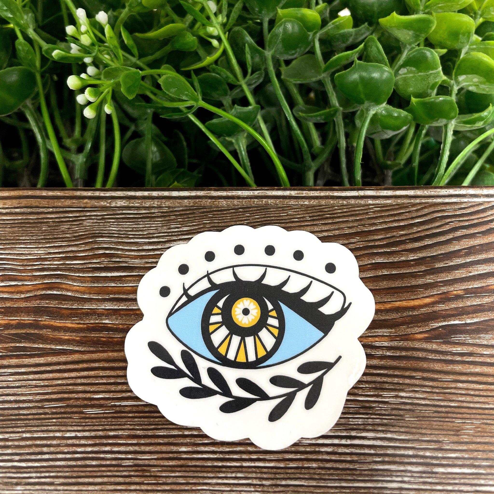 Mystic Eyeball, Die Cut Vinyl Sticker, , Boho Fun, Water Resistant
