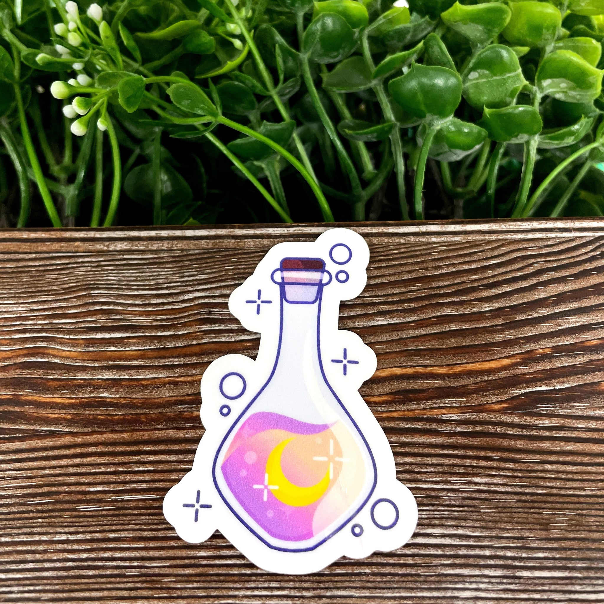 Mystic Potion Bottle, Die Cut Vinyl Sticker, , Boho Fun, Water