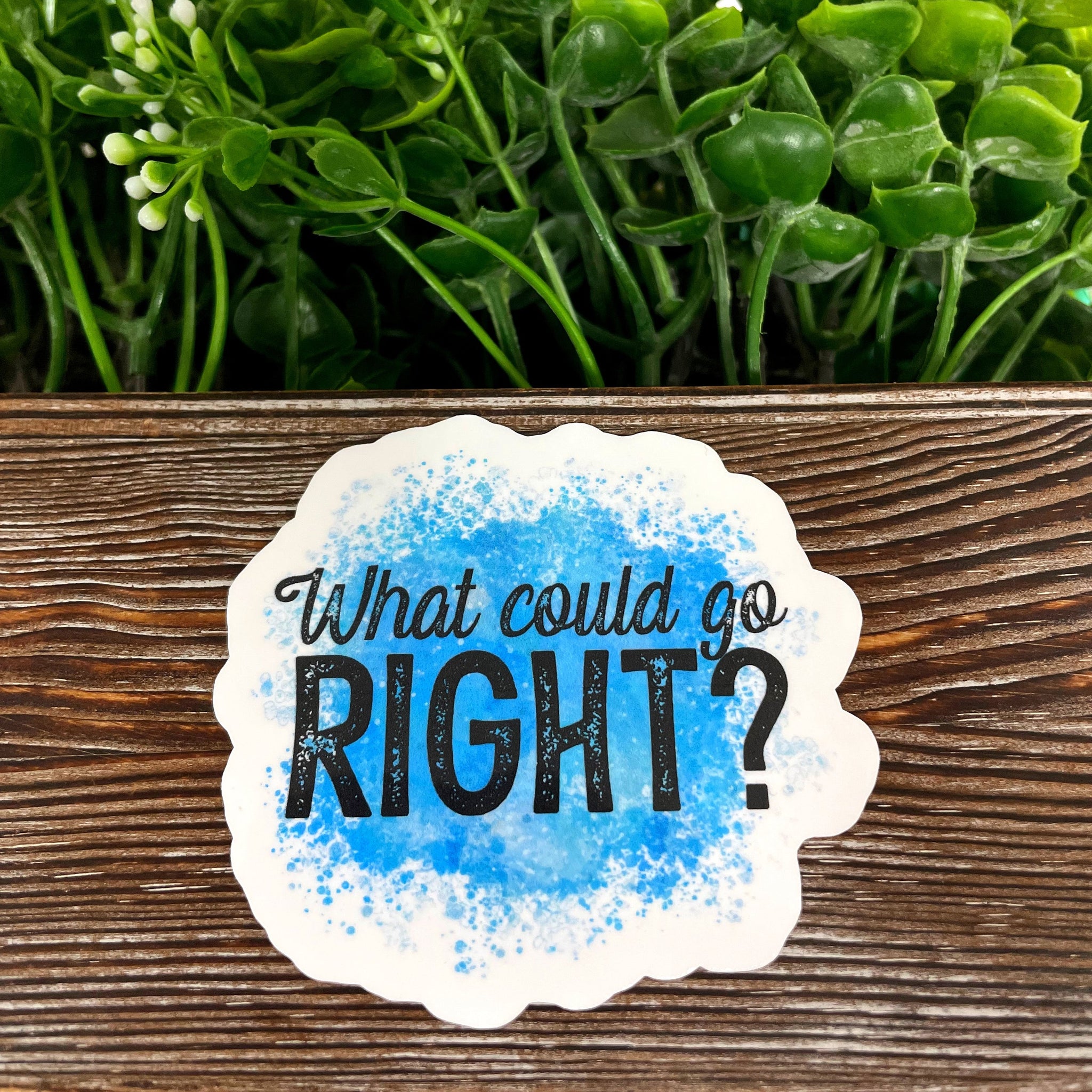 What Could Go Right Sticker |Sticker or Magnet
