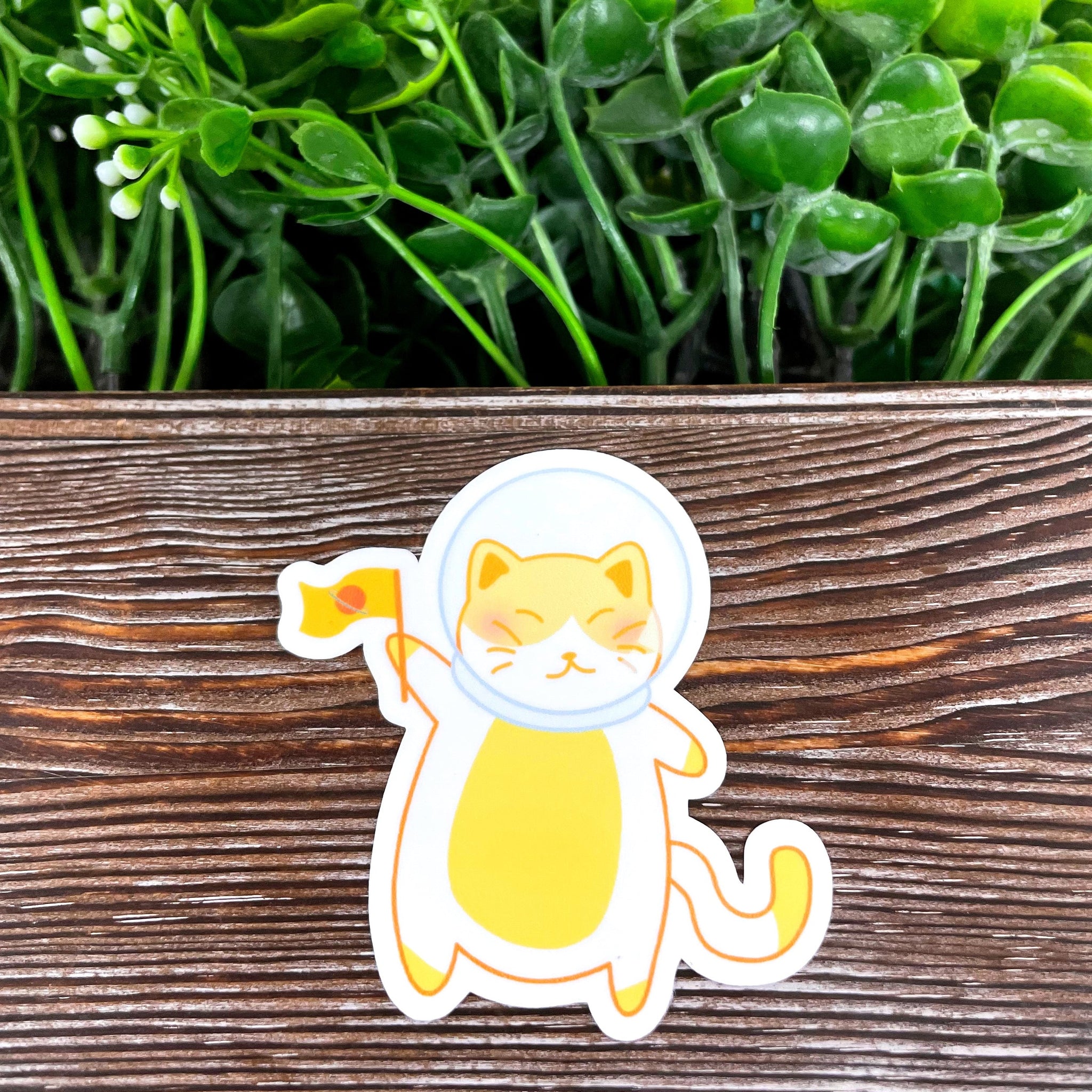 Astronaut Cat Sticker |Sticker or Magnet