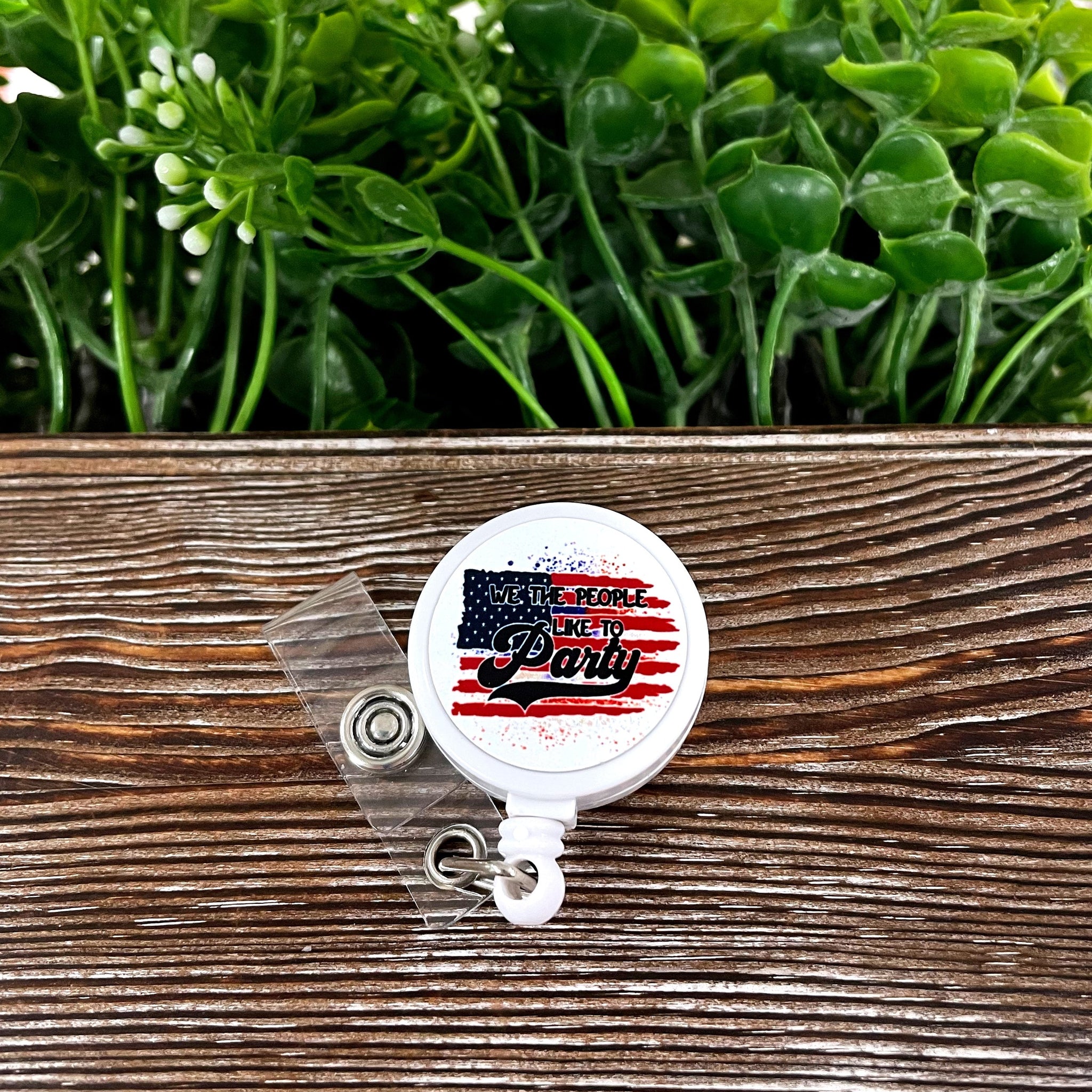 We the People Like to Party, Retractable Badge Reel, , Boho Fun,