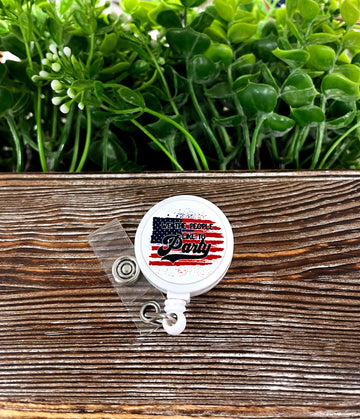 We the People Like to Party, Retractable Badge Reel, , Boho Fun,