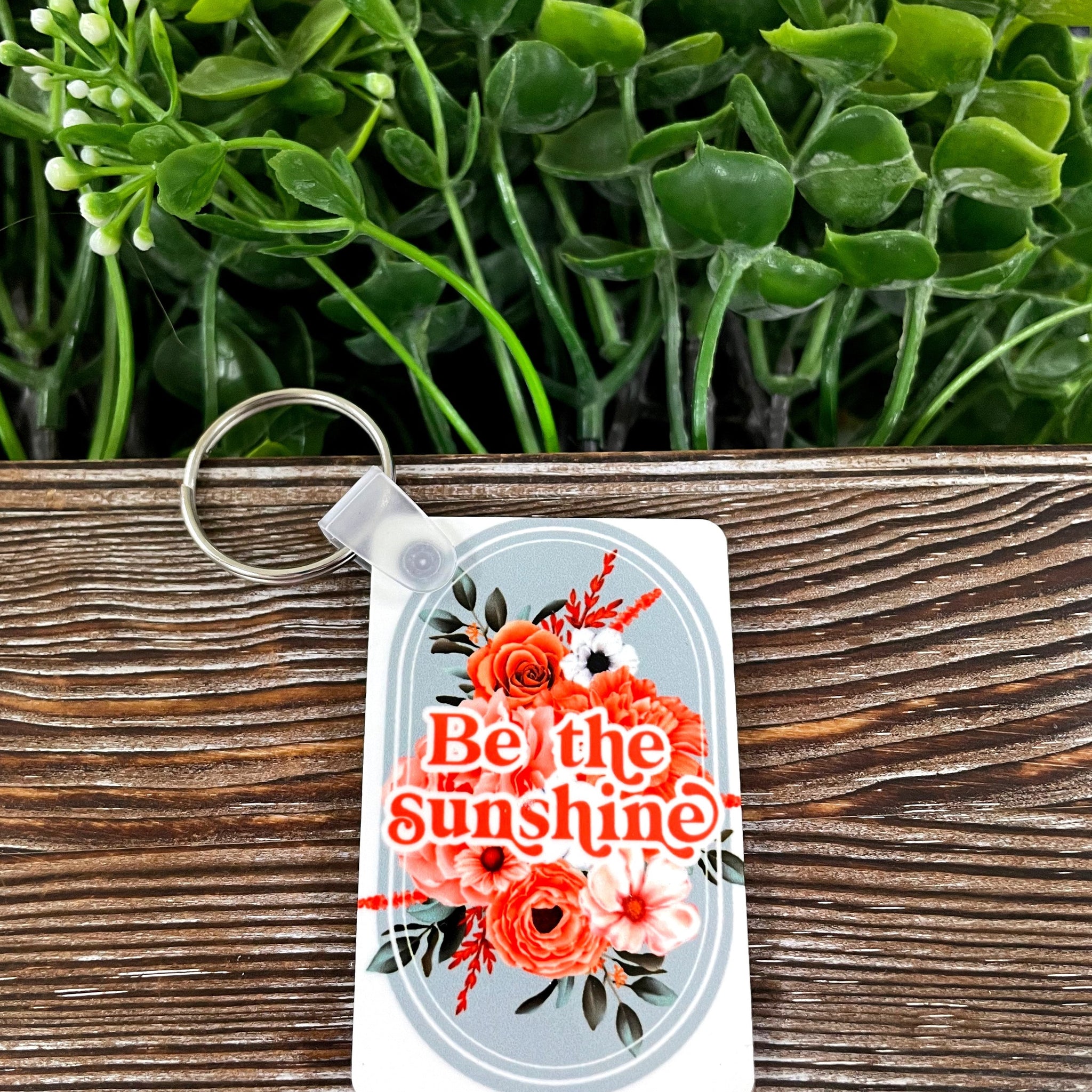 Be the Sunshine, MDF Rectangle Keychain, , Boho Fun, Sublimation,