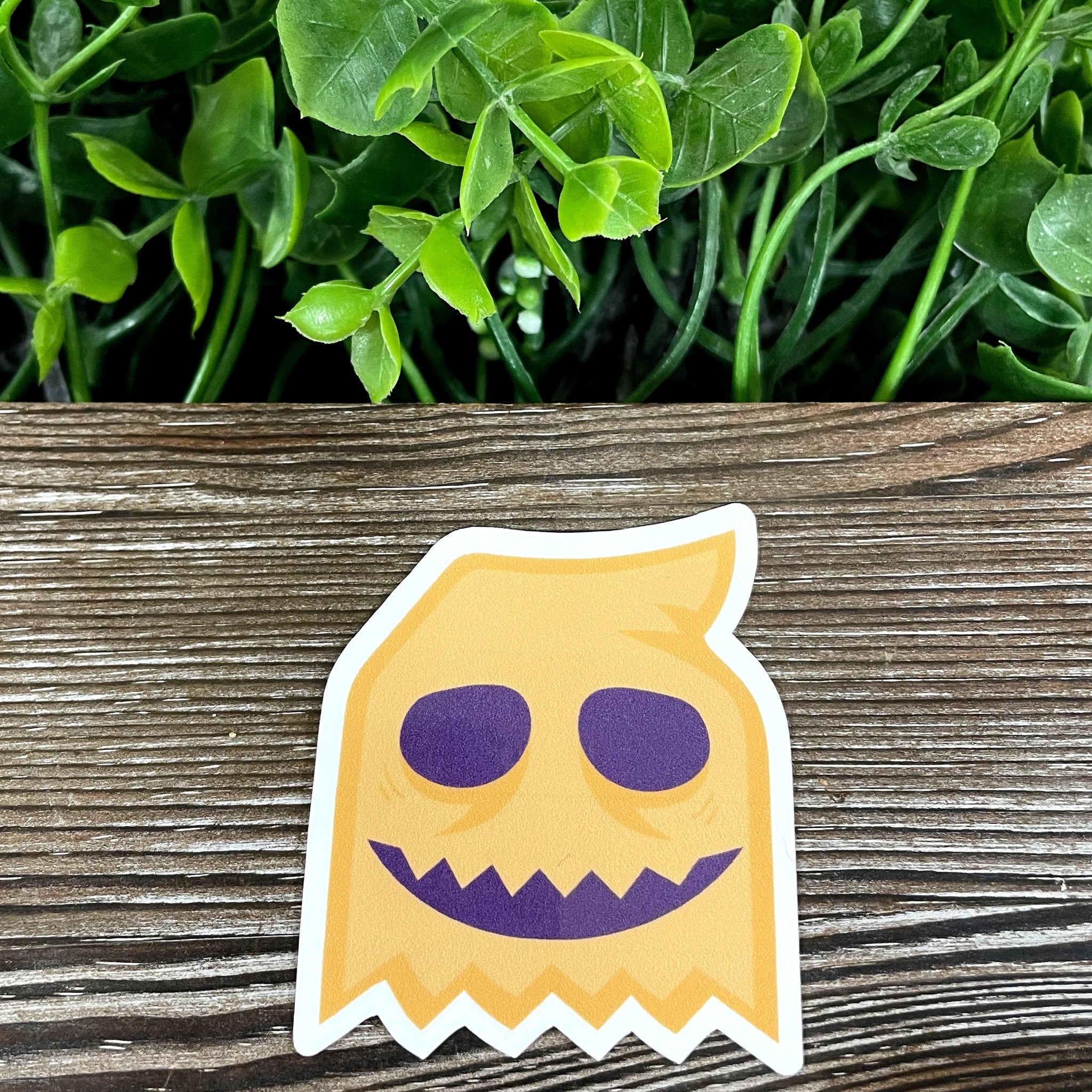 Pumpkin Costume, Die Cut Vinyl Sticker, Boho Fun, Water Resistant,