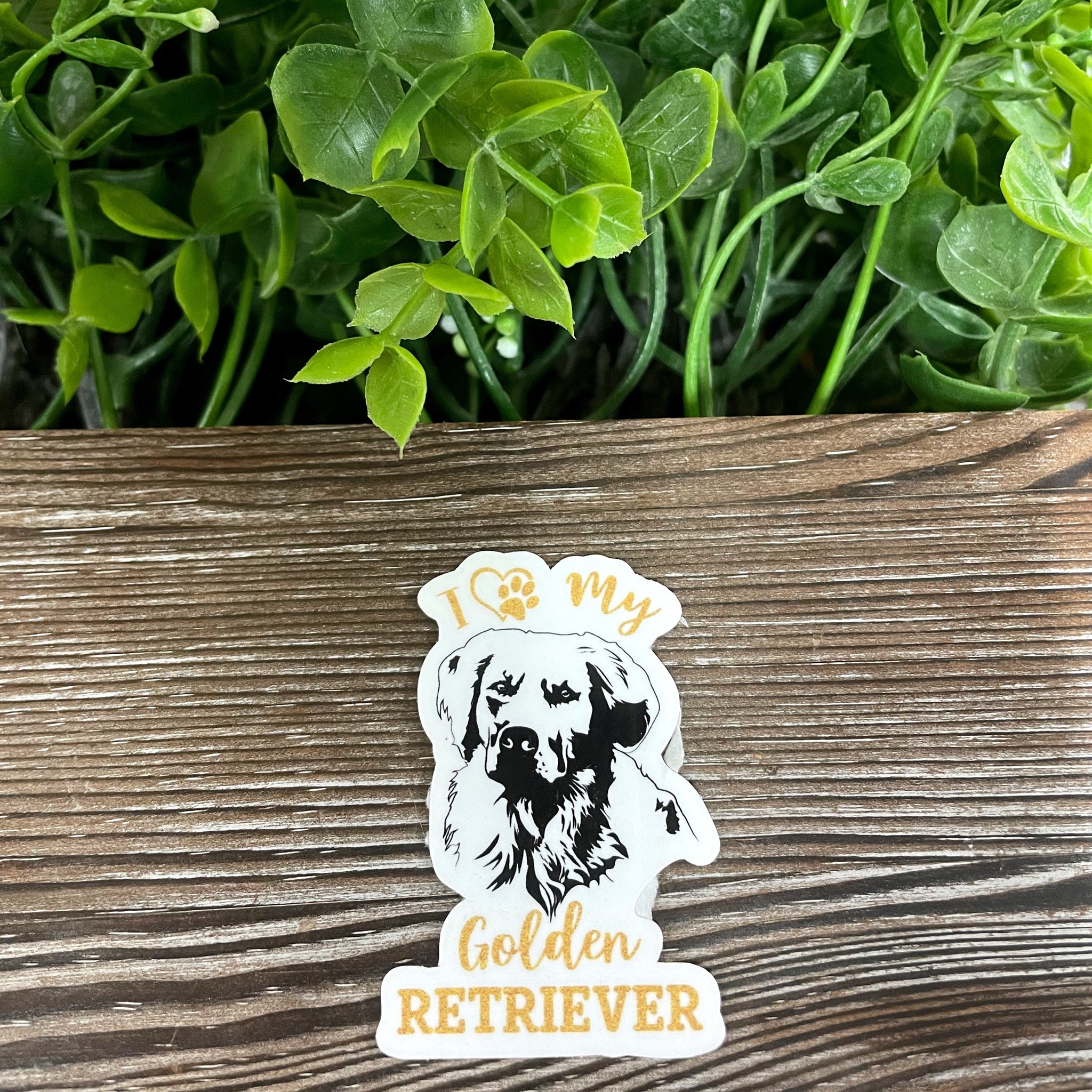 I Love my Golden Retriever Sticker, Dog Breed |Sticker or Magnet