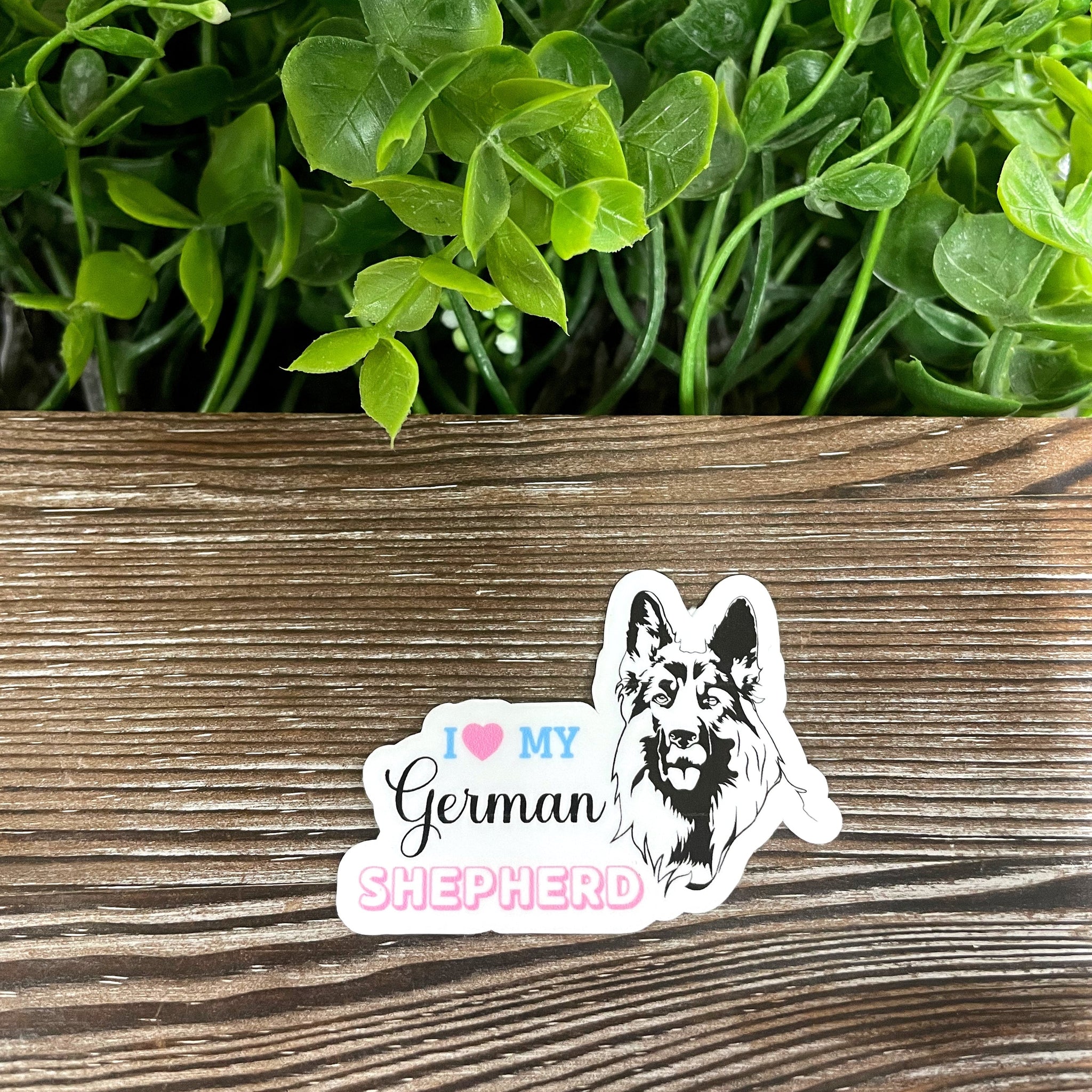 I Love my German Shepherd Sticker, Pet Breed |Sticker or Magnet