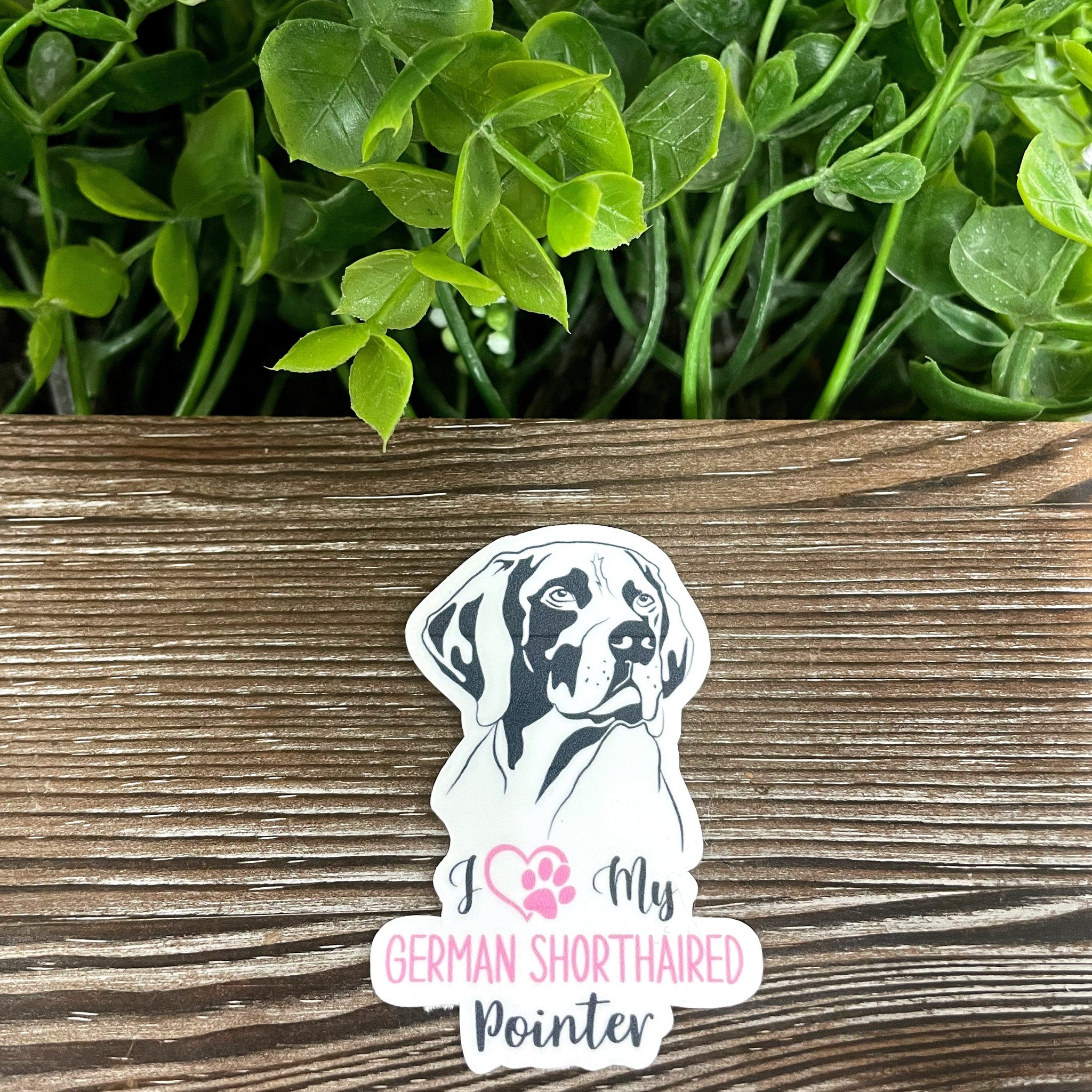 I Love my German Shorthaired Pointer Sticker, Dog Breed |Sticker or