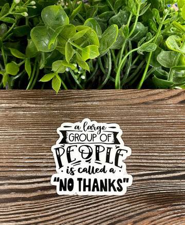 Introvert Sticker, Die Cut Vinyl Sticker, Boho Fun, Water Resistant,