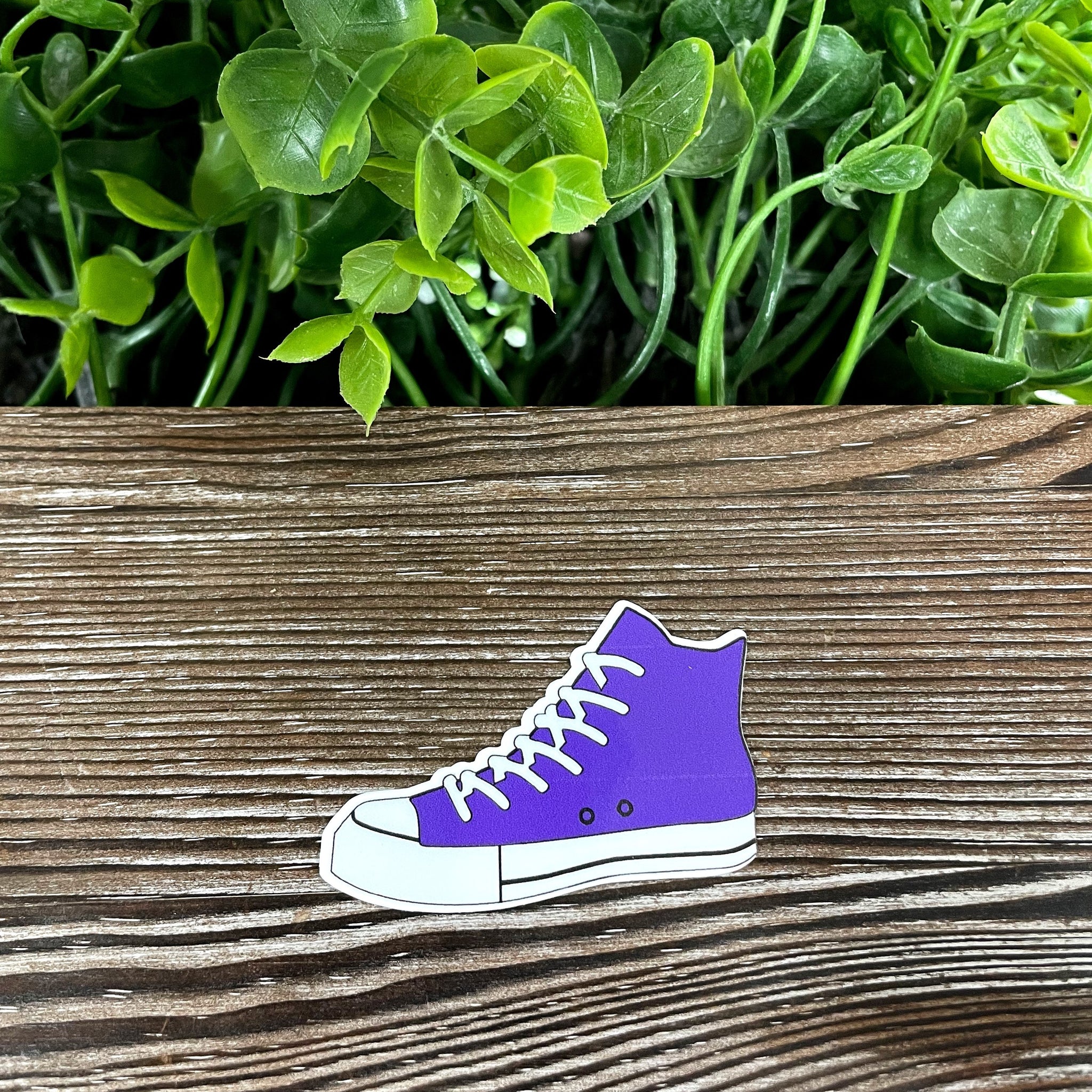 Purple High Top Shoes Sticker |Sticker or Magnet