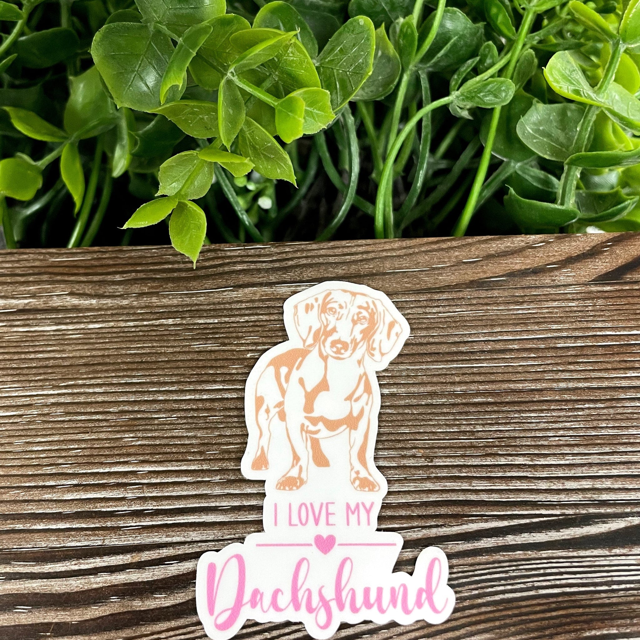 I Love my Dachshund Sticker, Dog Breed |Sticker or Magnet