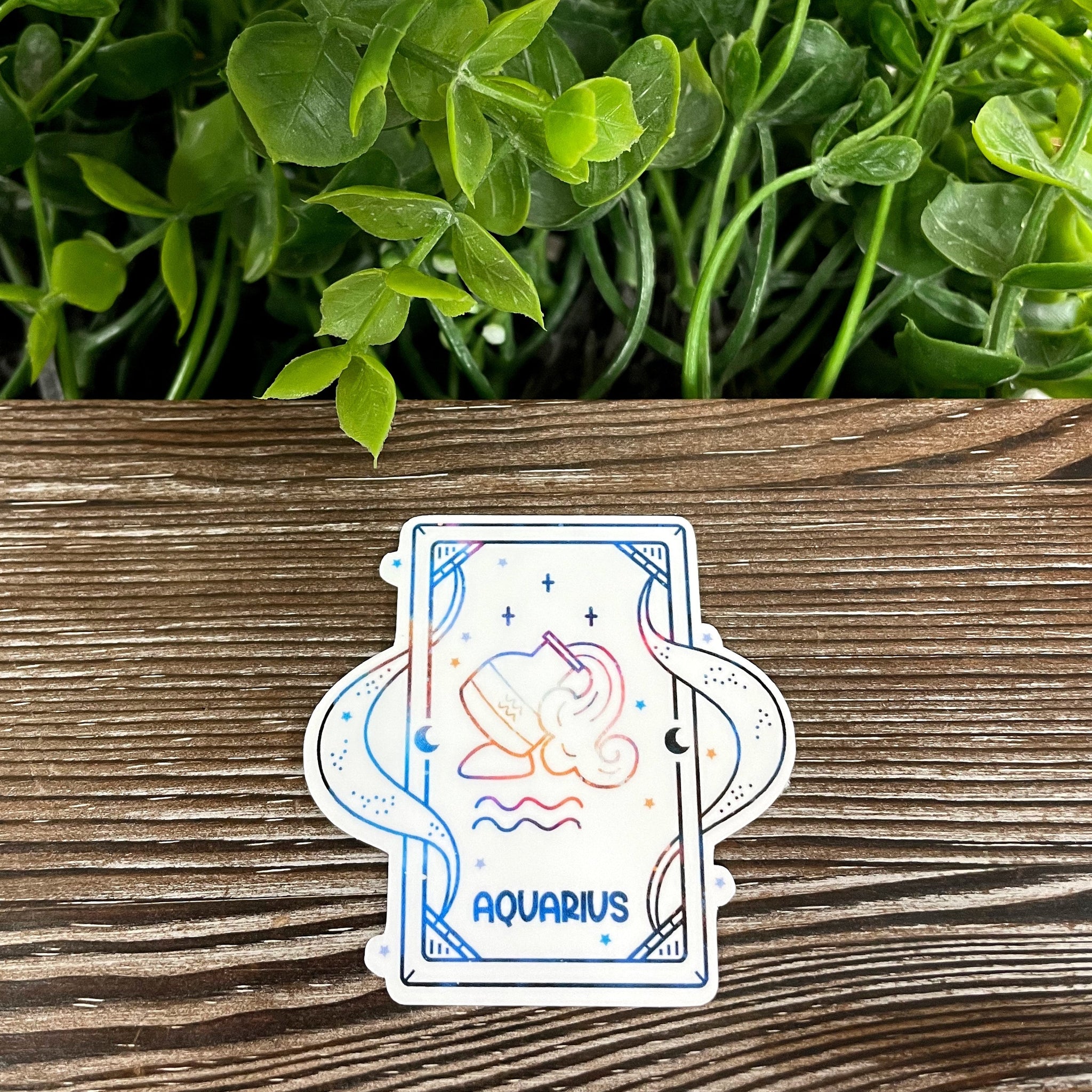 Aquarius Zodiac Tarot Card |Sticker or Magnet