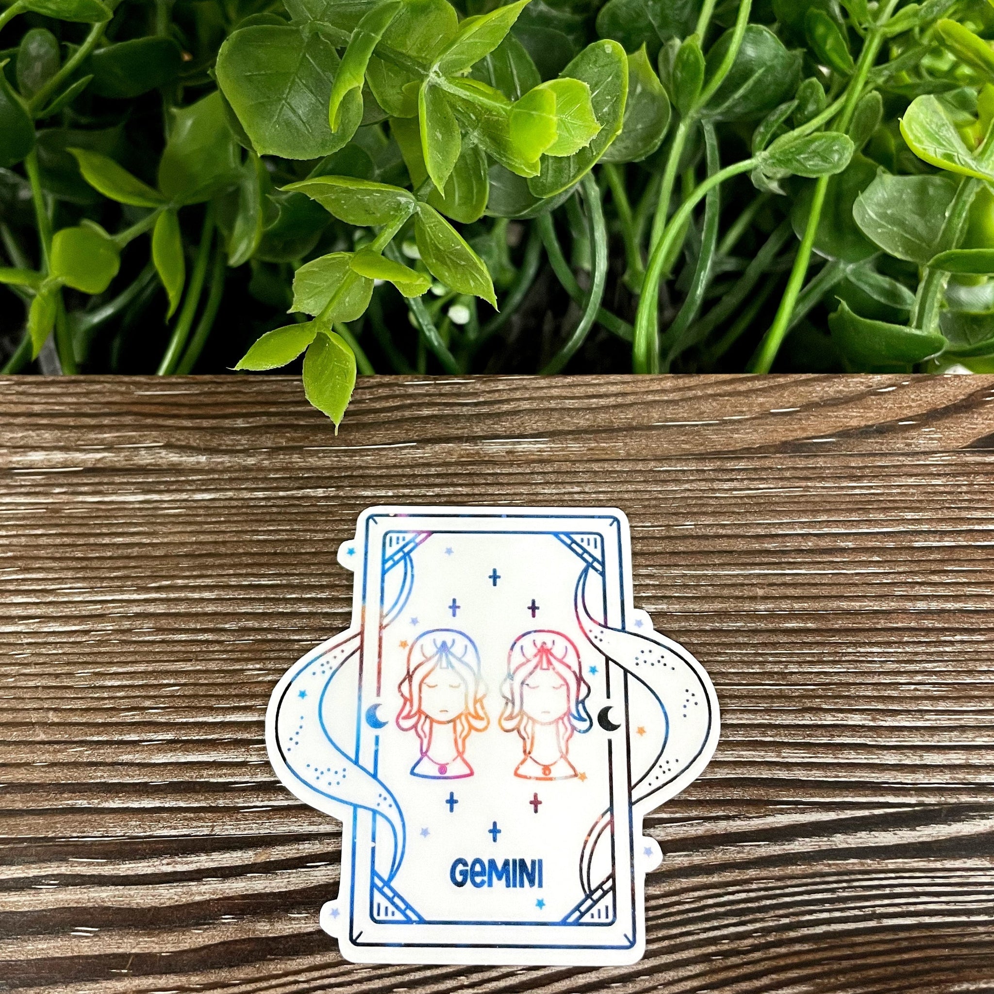 Gemini Zodiac Tarot Card | Sticker or Magnet