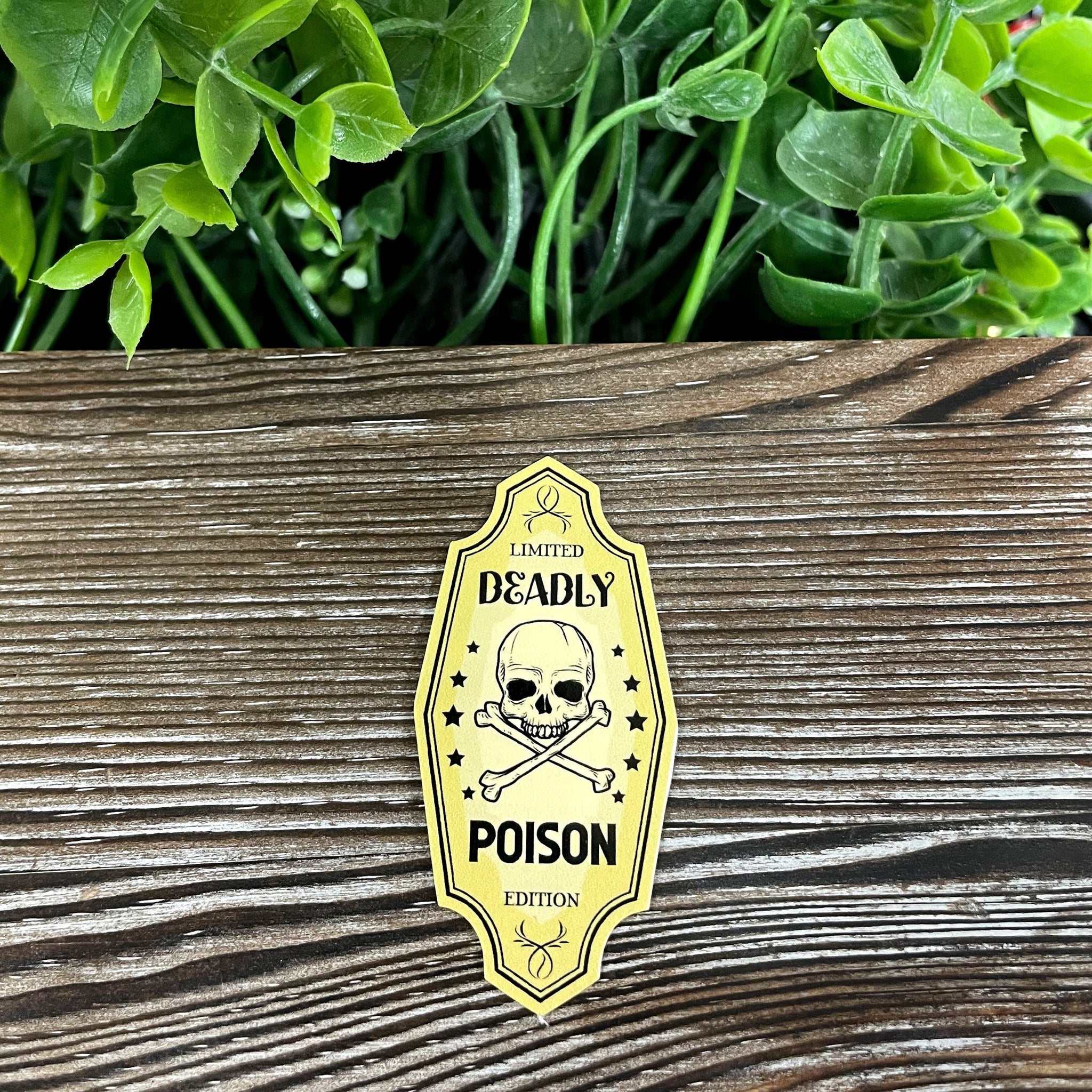 Deadly Poison Limited Edition, Die Cut Vinyl Sticker, Boho Fun, Water