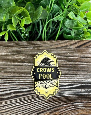 Crows Fool, Die Cut Vinyl Sticker, Boho Fun, Water Resistant,