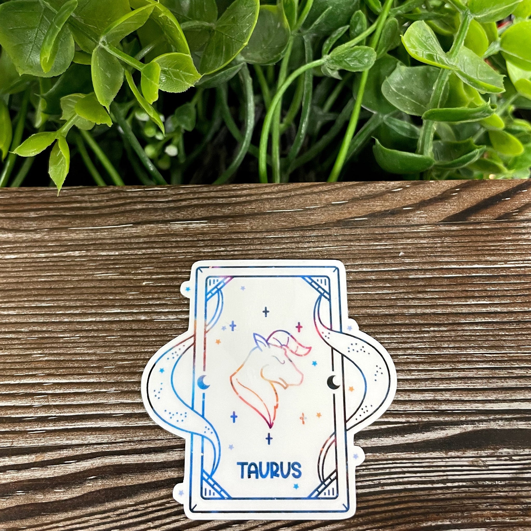 Taurus Zodiac Tarot Card Sticker |Sticker or Magnet