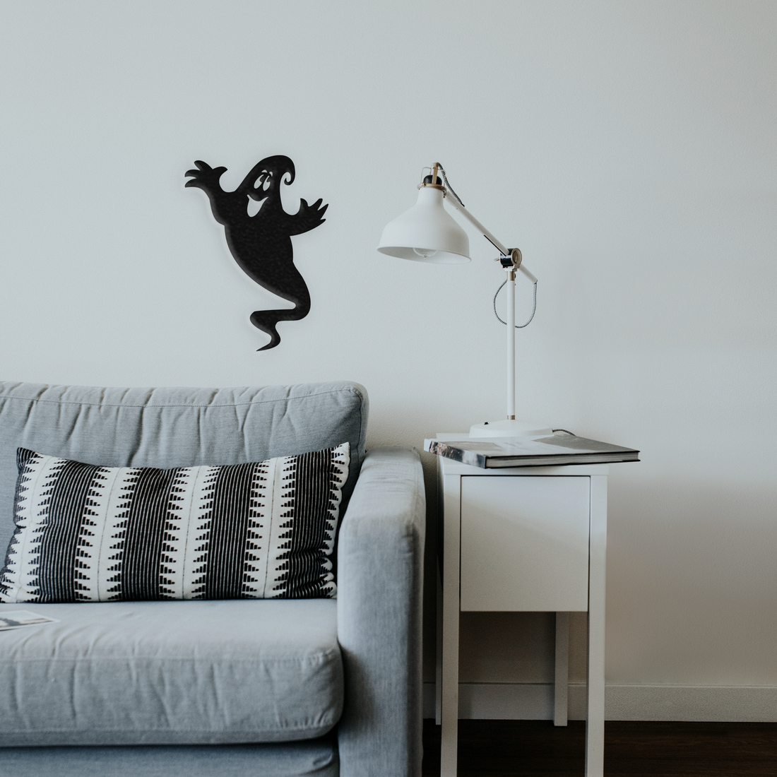 Happy Ghost - Metal Wall Art