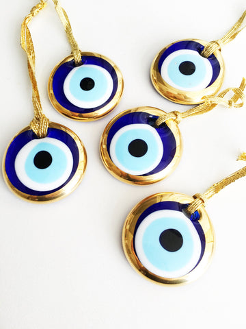 50 pcs evil eye beads | gold evil eye bead | evil eye symbol | nazar
