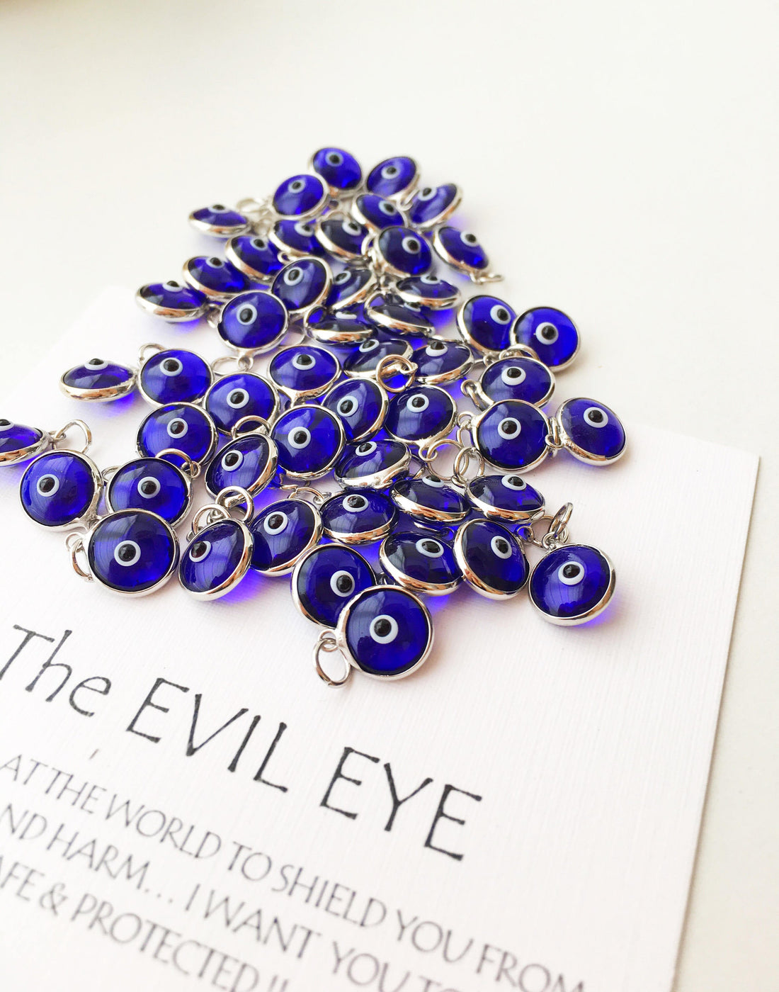 Evil eye charm | blue evil eye beads | glass evil eye charms | evil