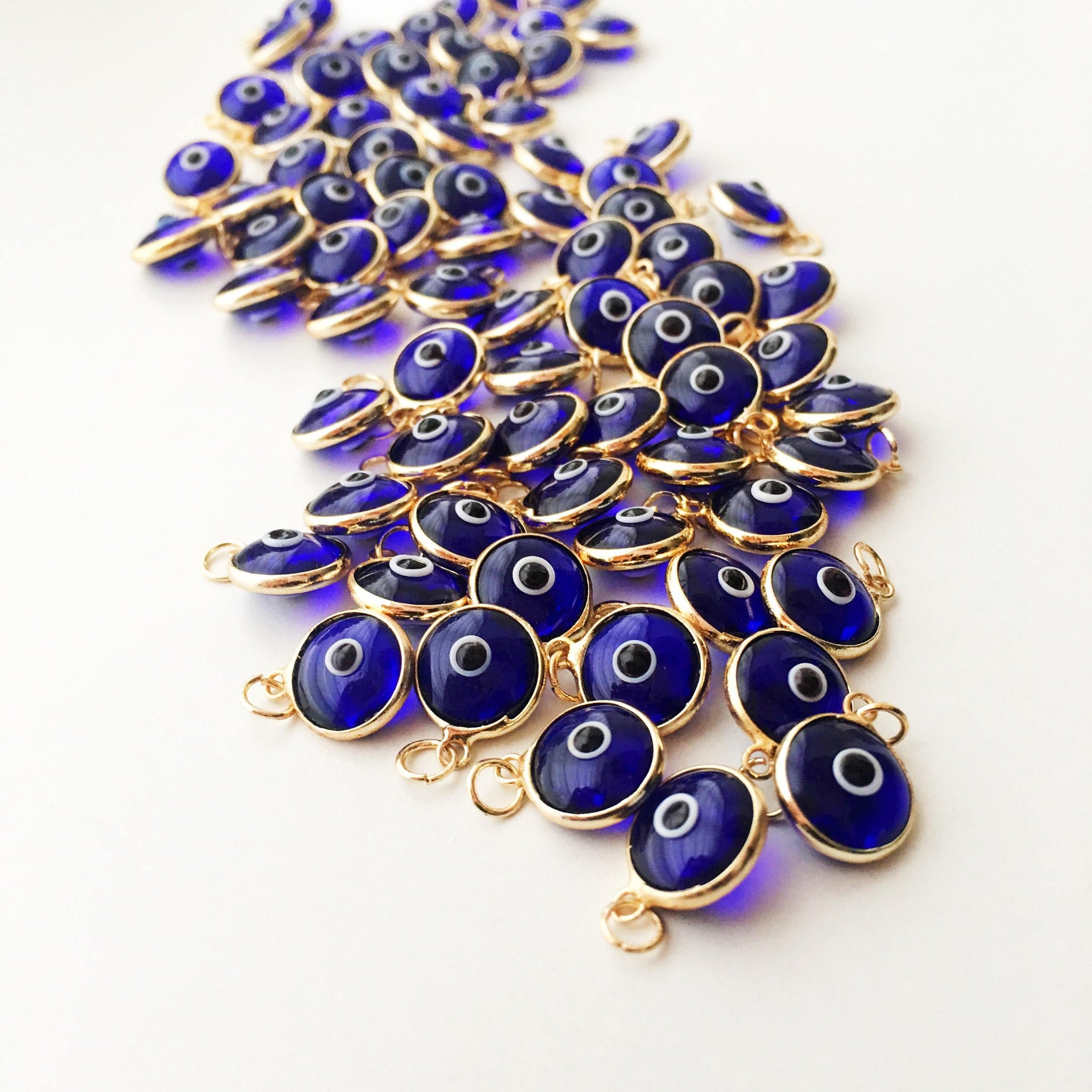 Evil eye charm | blue evil eye beads | glass evil eye charms | evil
