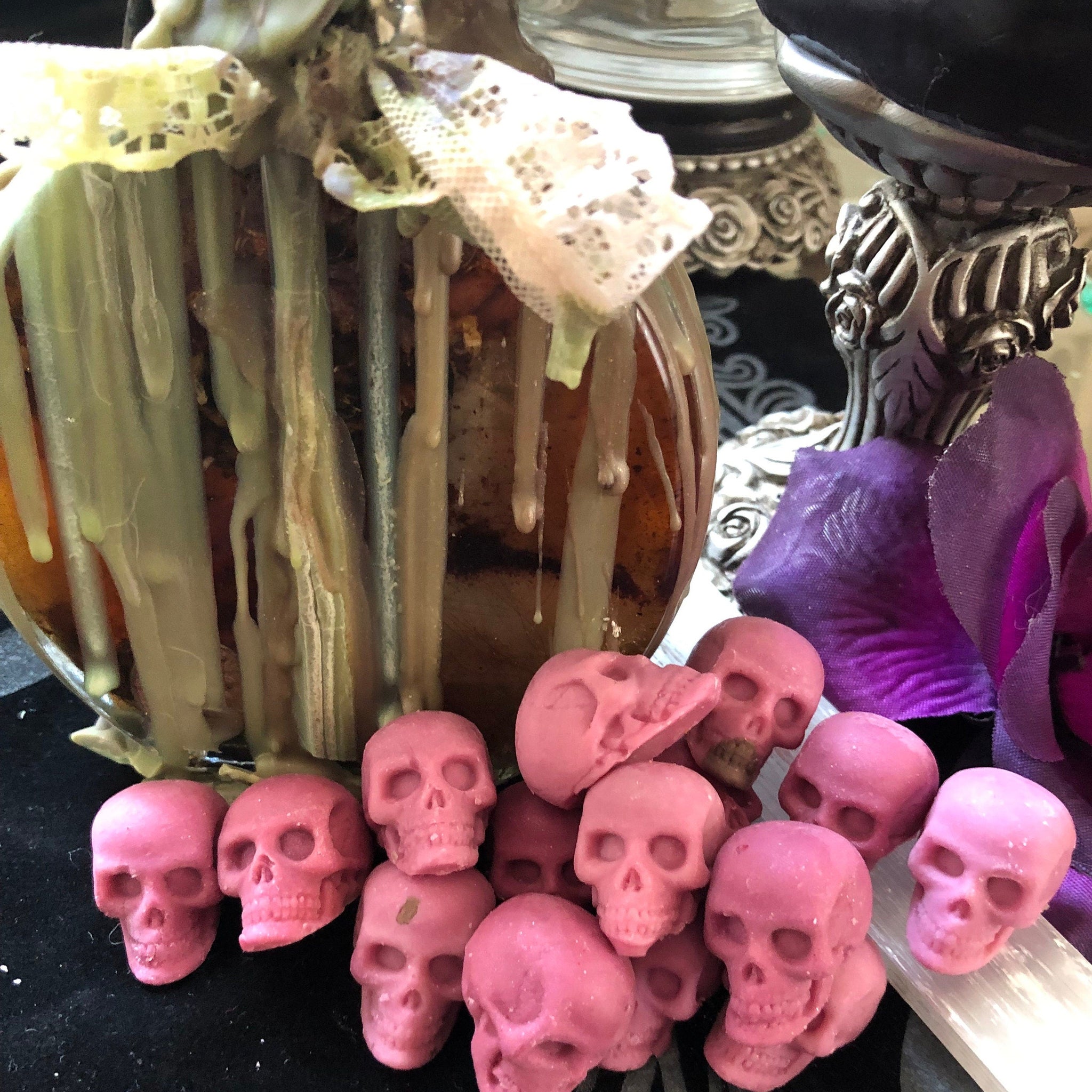 Magic Potion mini skull wax melts goth Halloween Samhain witchcraft