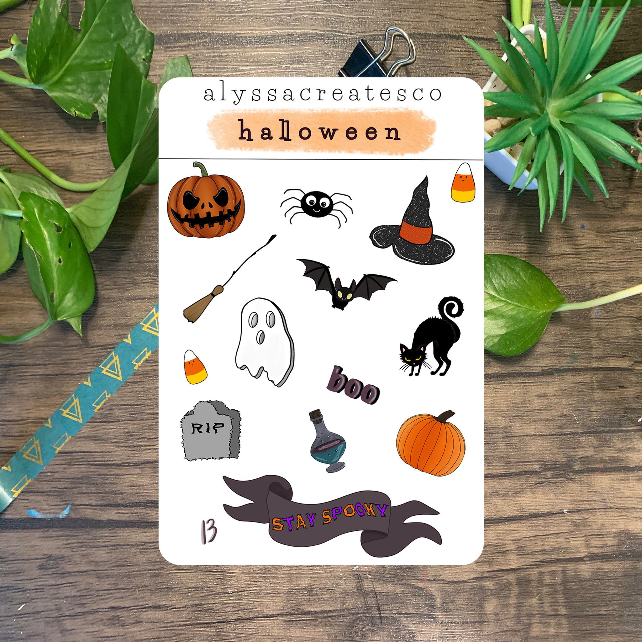 Halloween Sticker Sheet